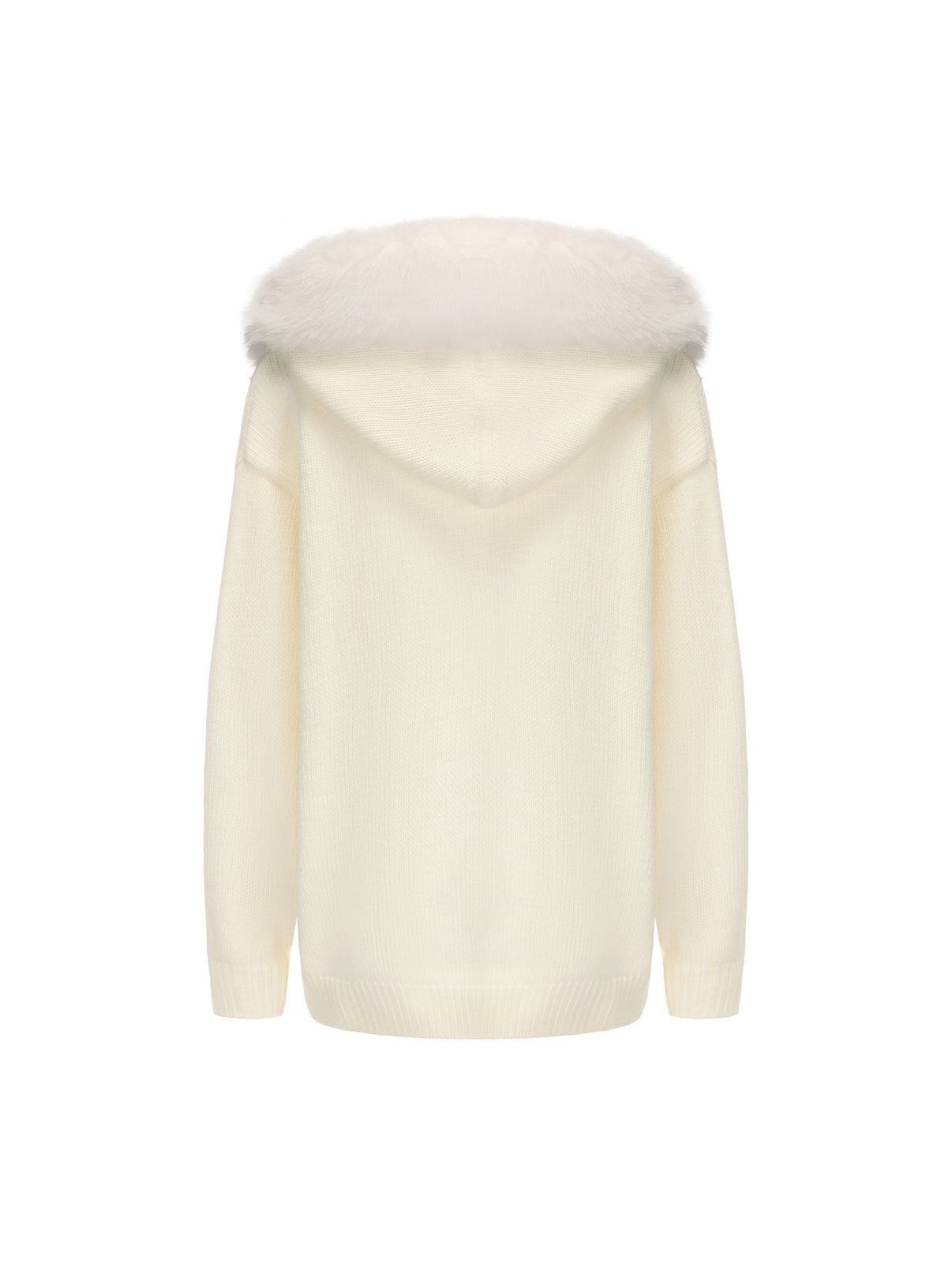 Nana Jacqueline Ava Fur Sweatshirt (White)