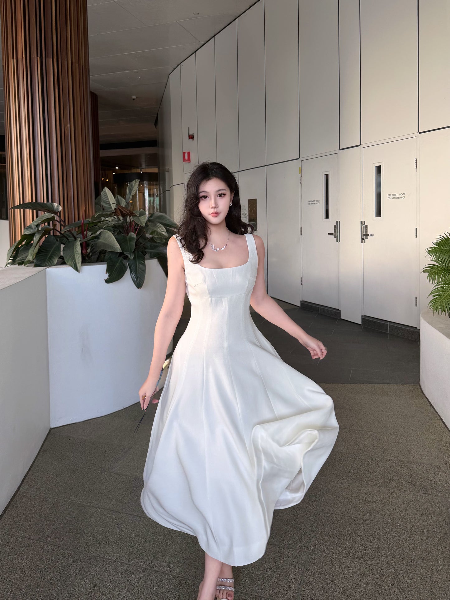 Nana Jacqueline Josephine Dress (White)