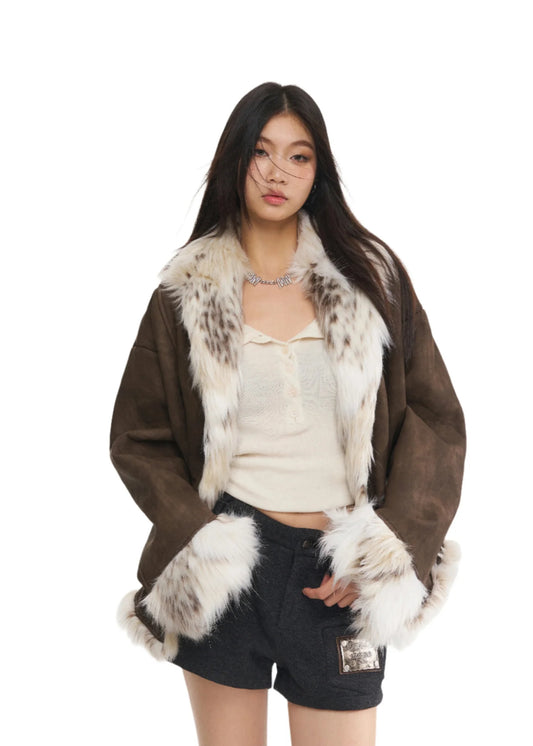 NAWS SNOW LEOPARD FAUX FUR