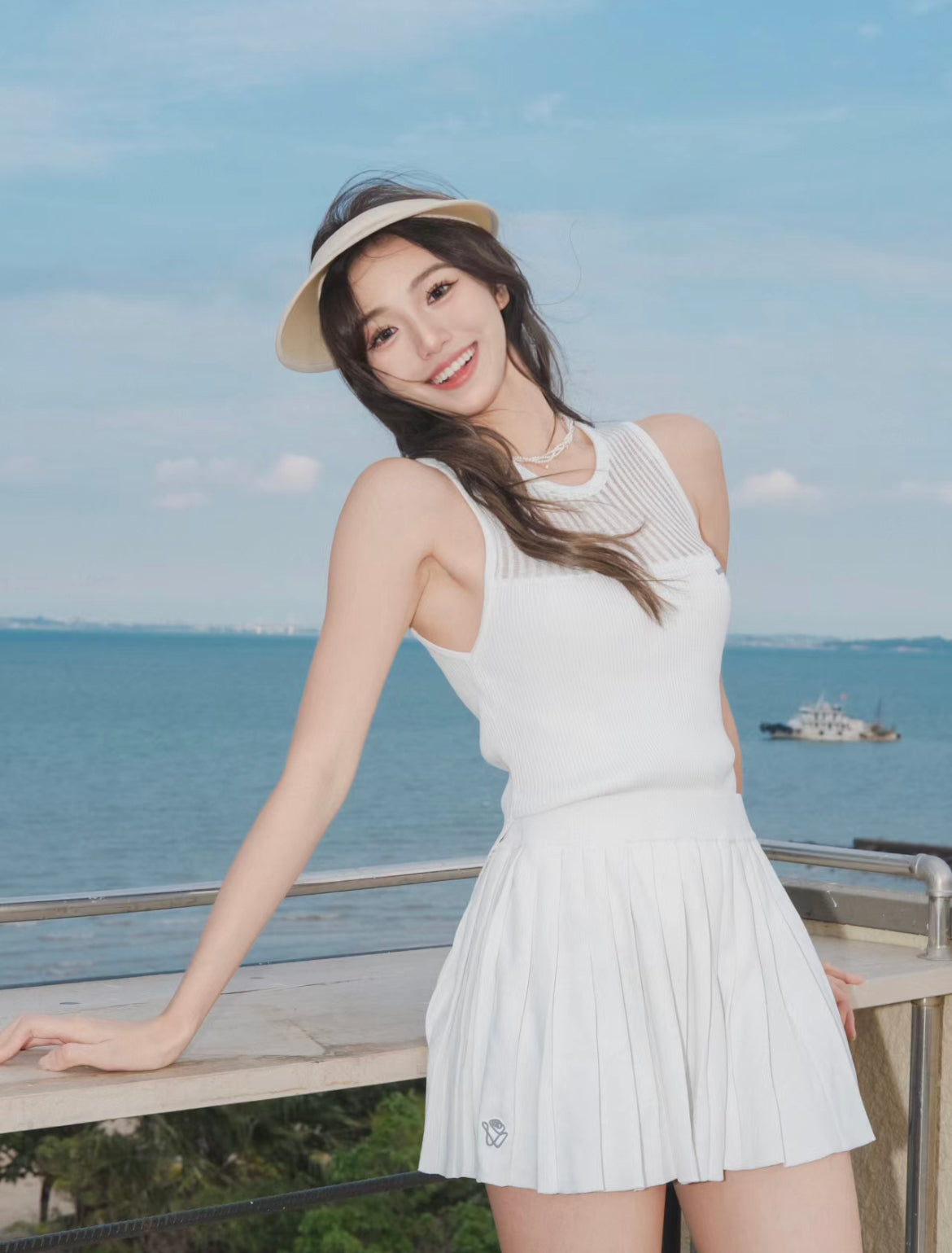 NAWS white tennis top