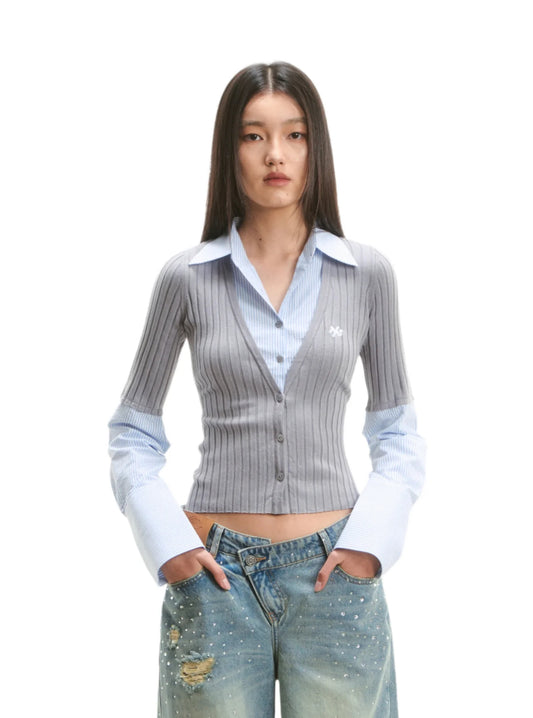 NAWS ANGEL KNIT GRAY SWEATER