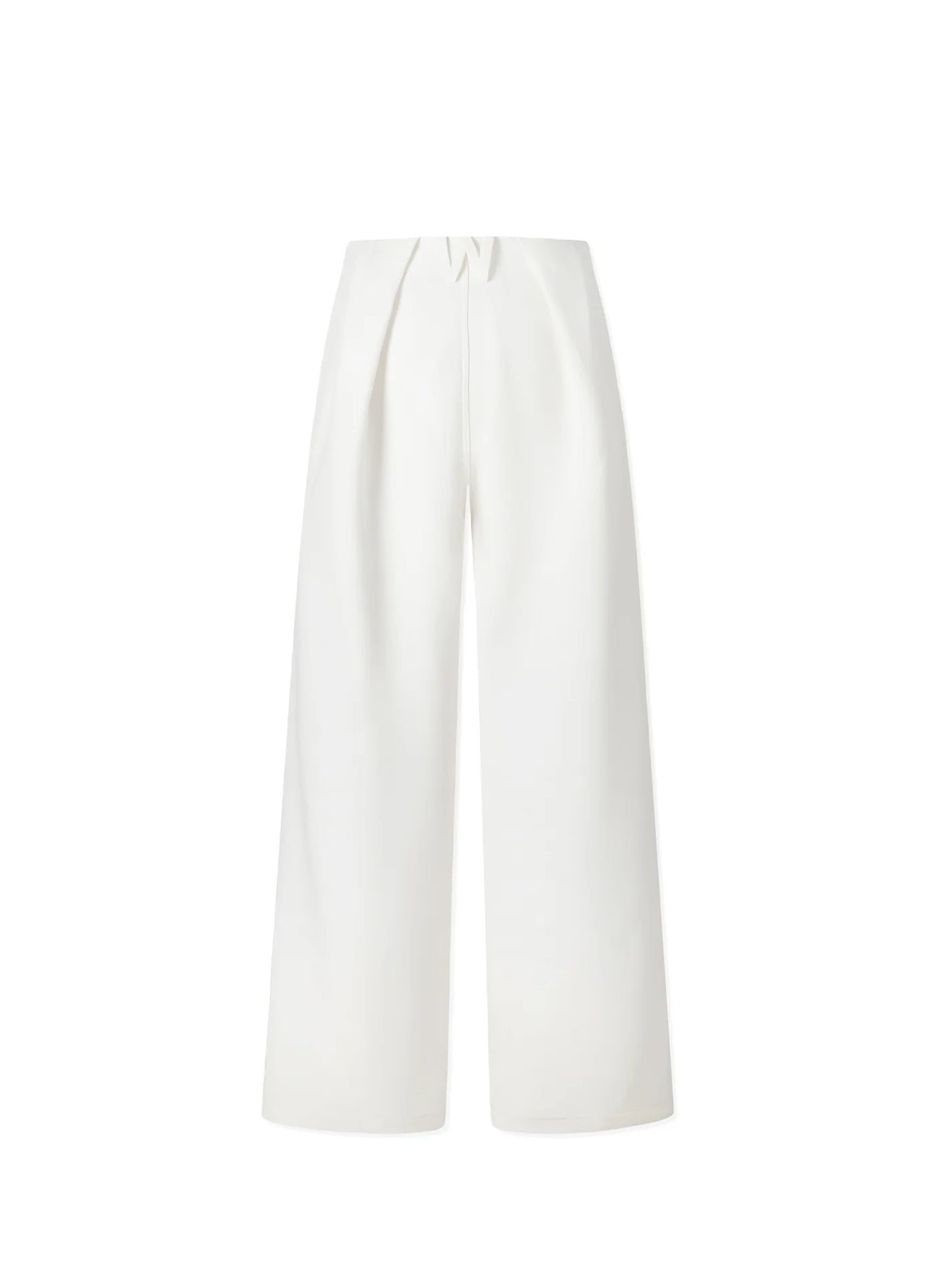 NAWS WHITE CIGARETTE SUIT STRAIGHT PANTS