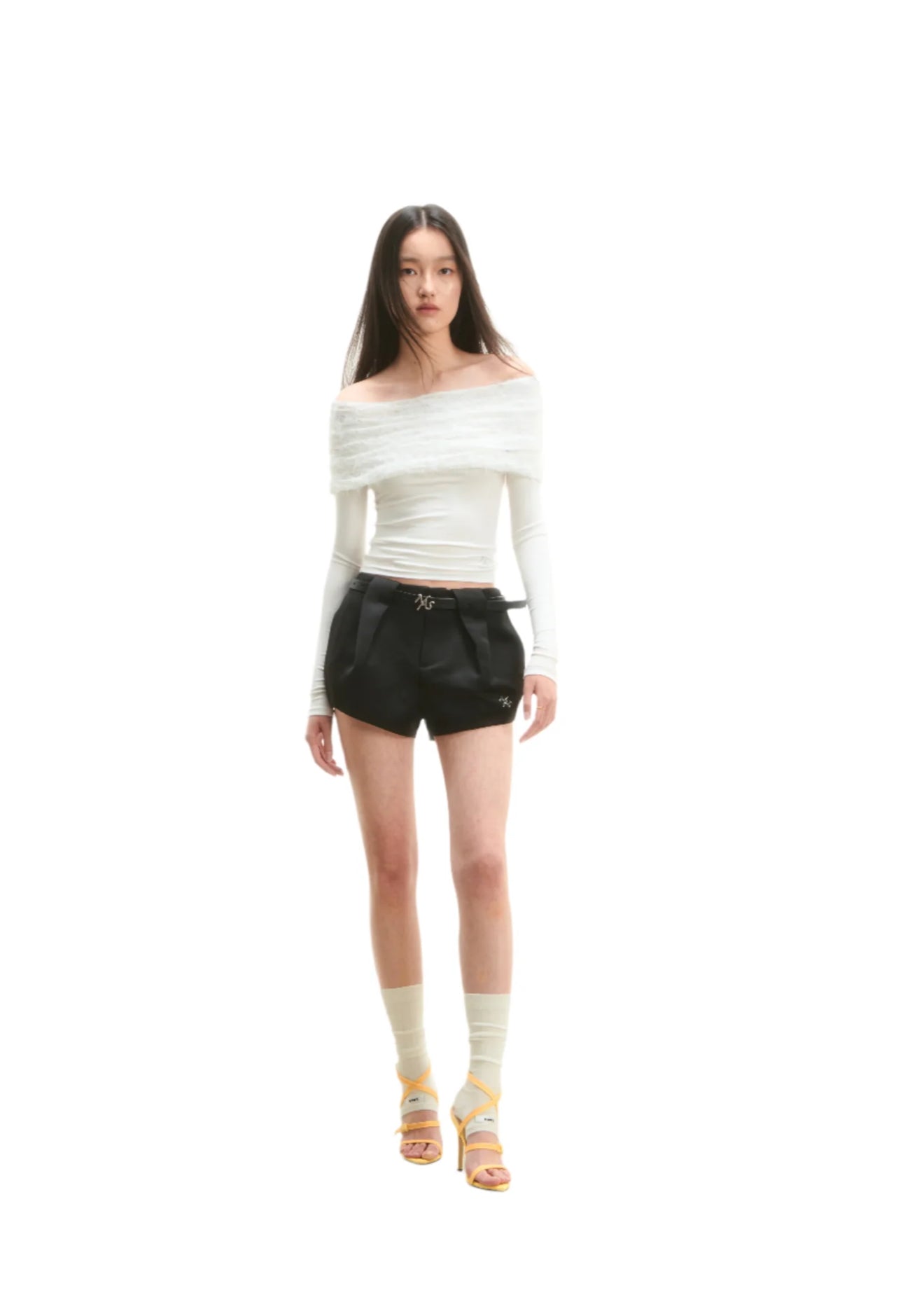 NAWS WHITE ICY-ROSE LONG SLEEVE TEE