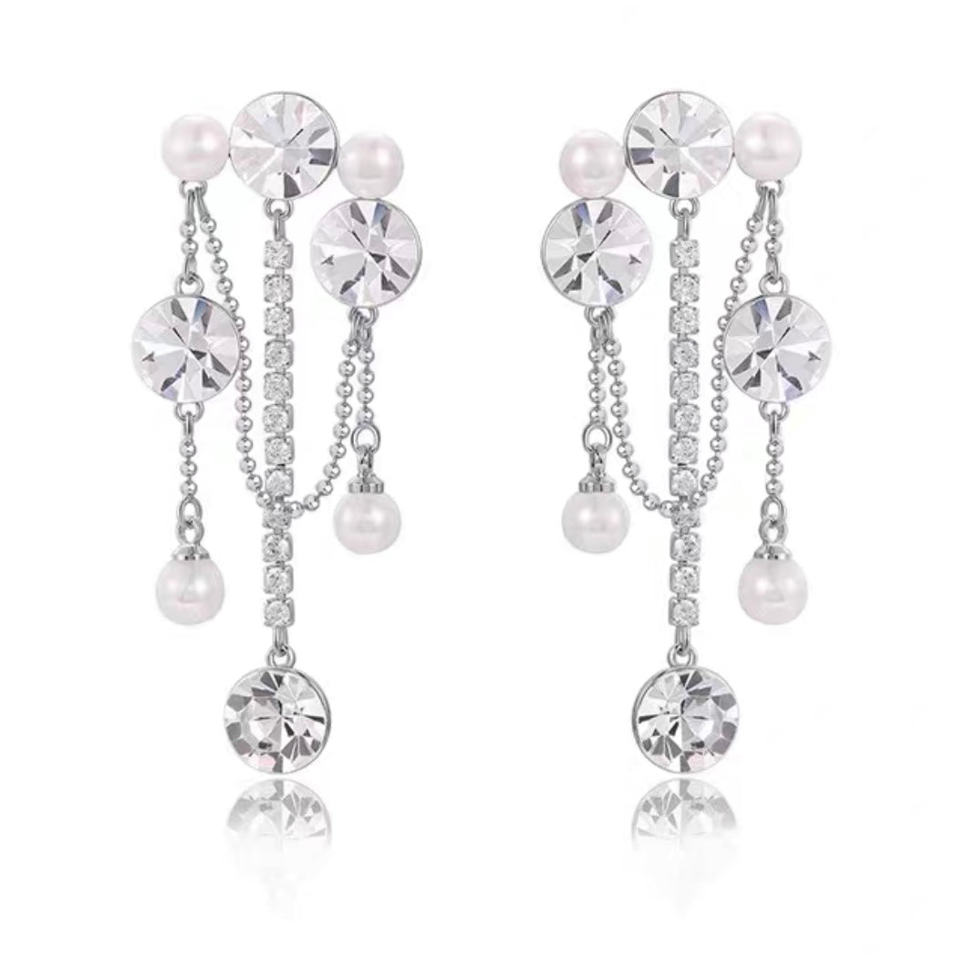 Abyb chandelier crystal earrings(one sided)
