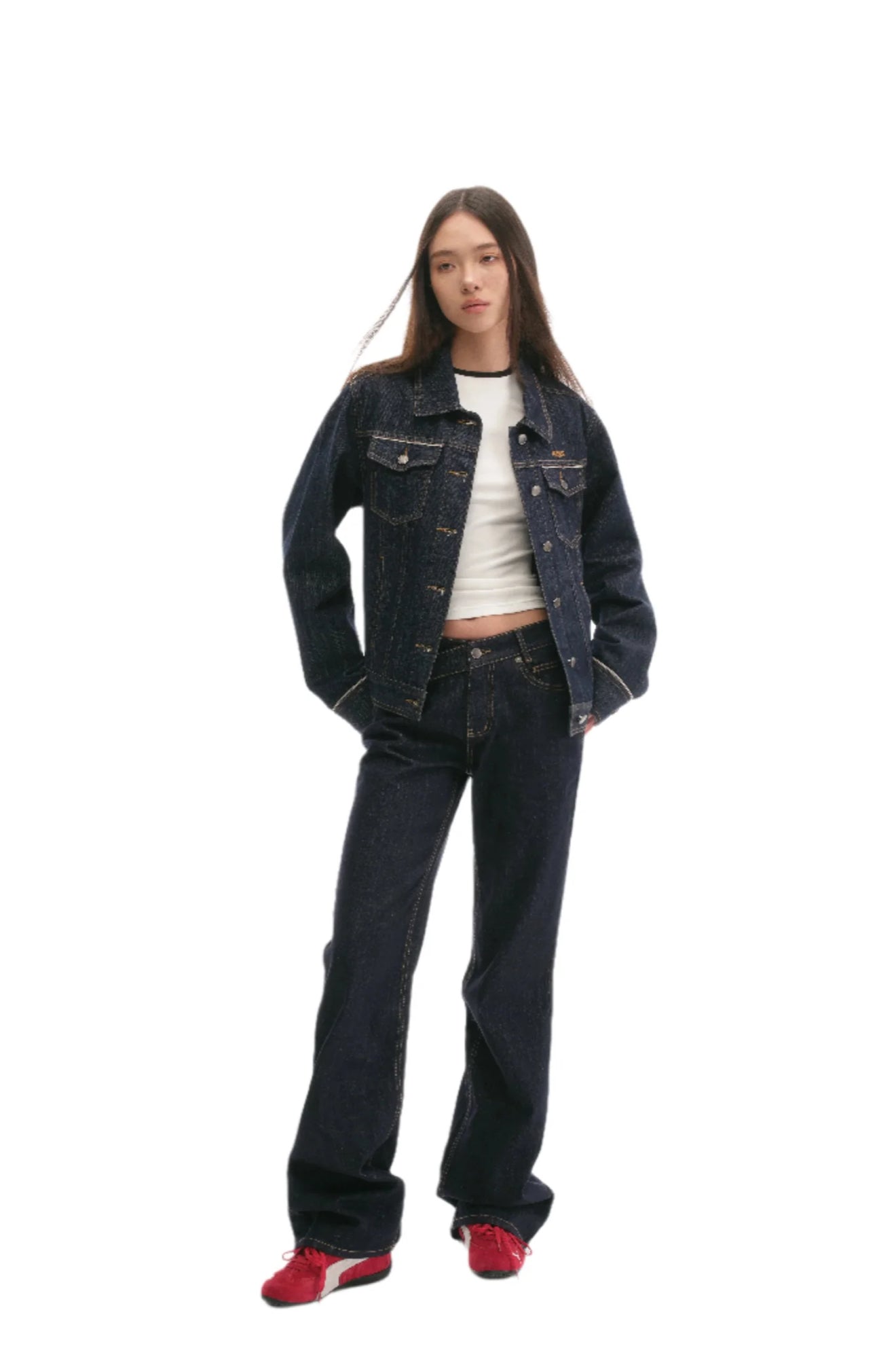 NAWS +5CM STRAIGHT JEANS ORIGINAL BLUE