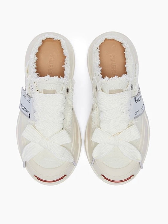 Smilerepublic Milky White Low Top slip on sneaker