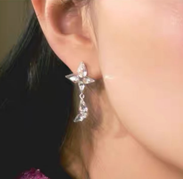 Abyb butterfly wonderland crystal earrings