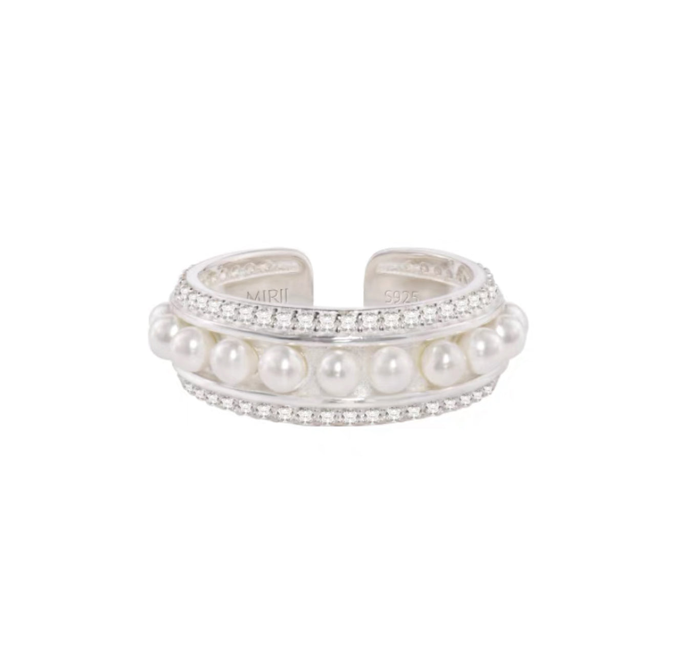 Miowrhyme pearl ring