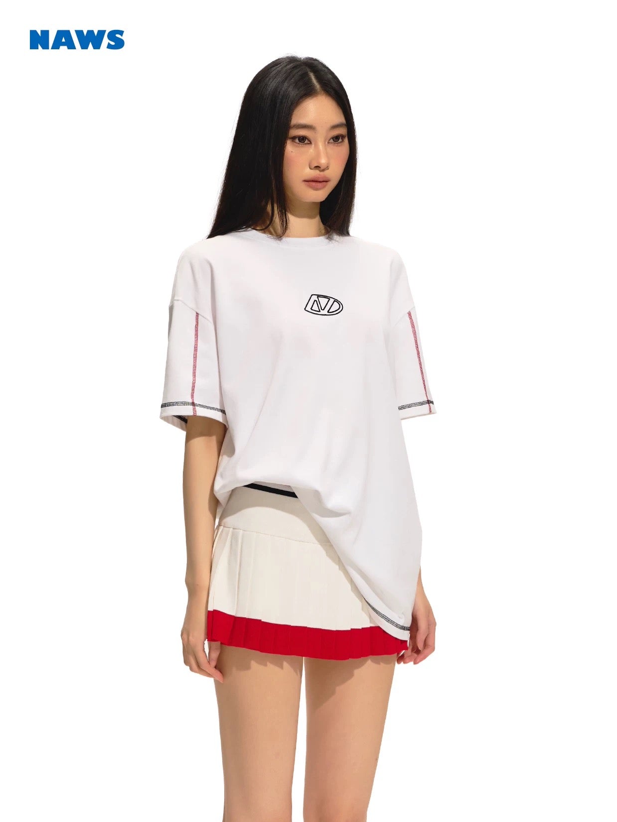 NAWS White oversized T-shirt