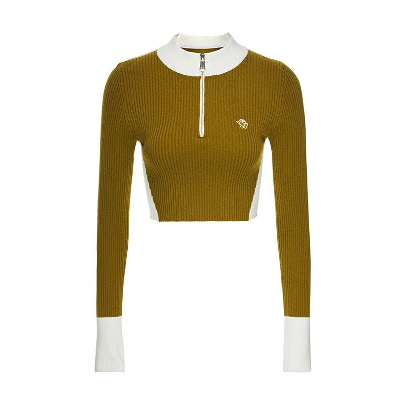 NAWS Khaki cardigan top