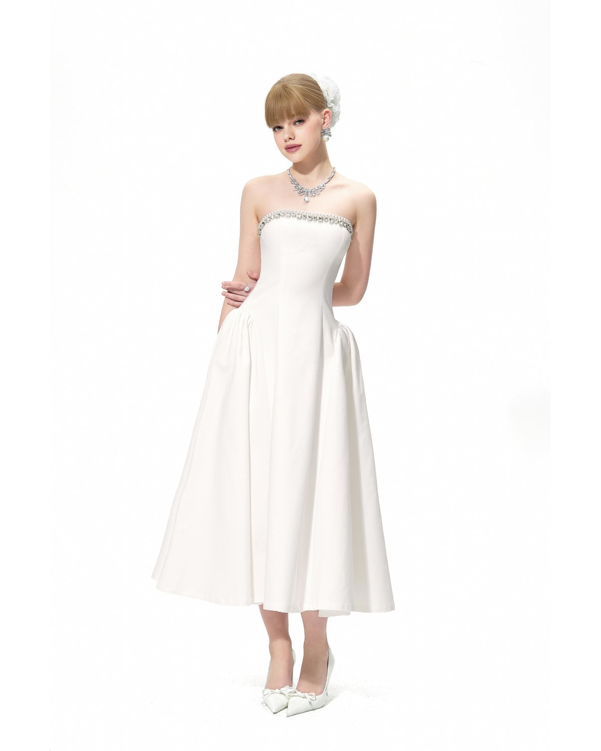 Nana Jacqueline Nicolette Dress (White)