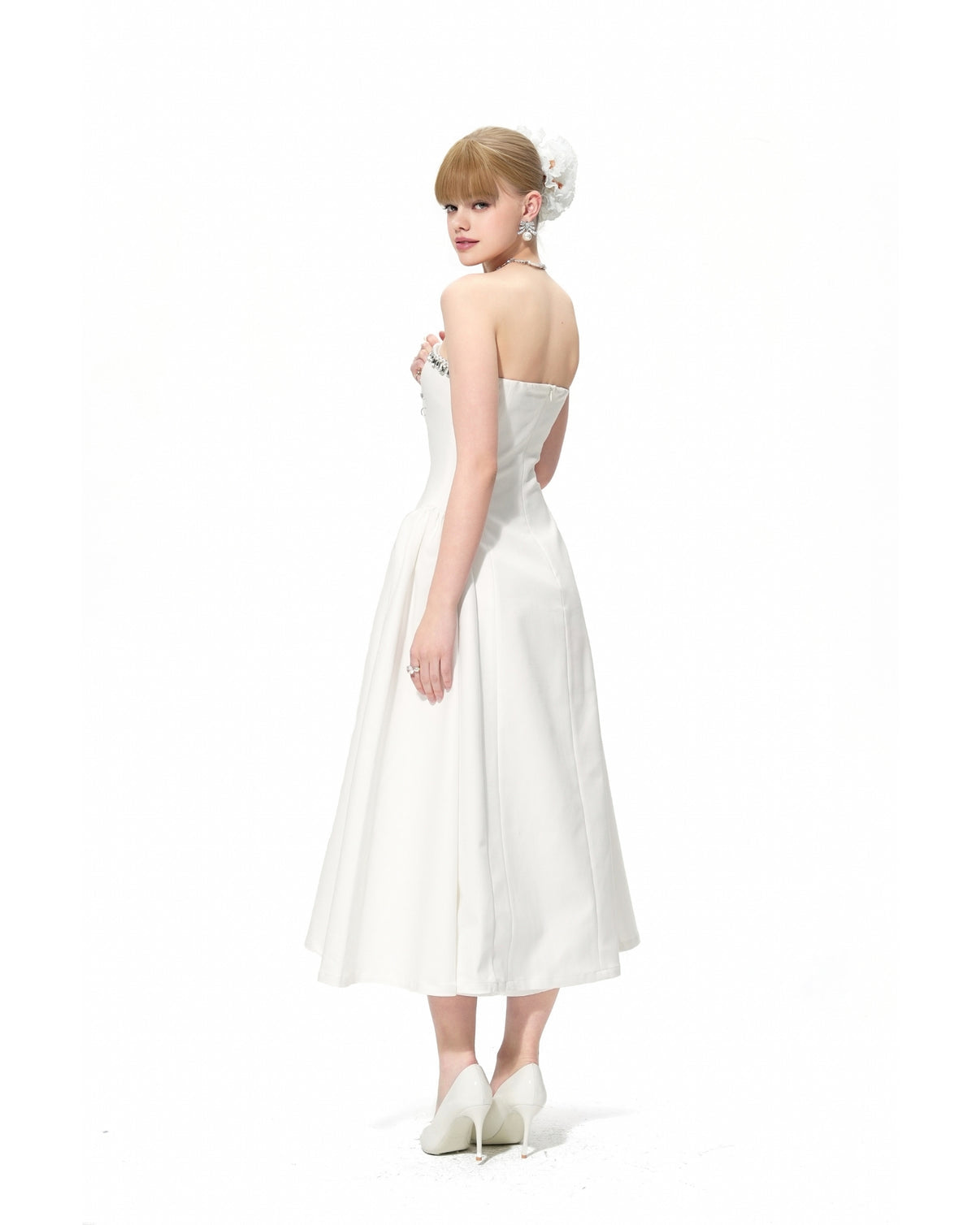 Nana Jacqueline Nicolette Dress (White)