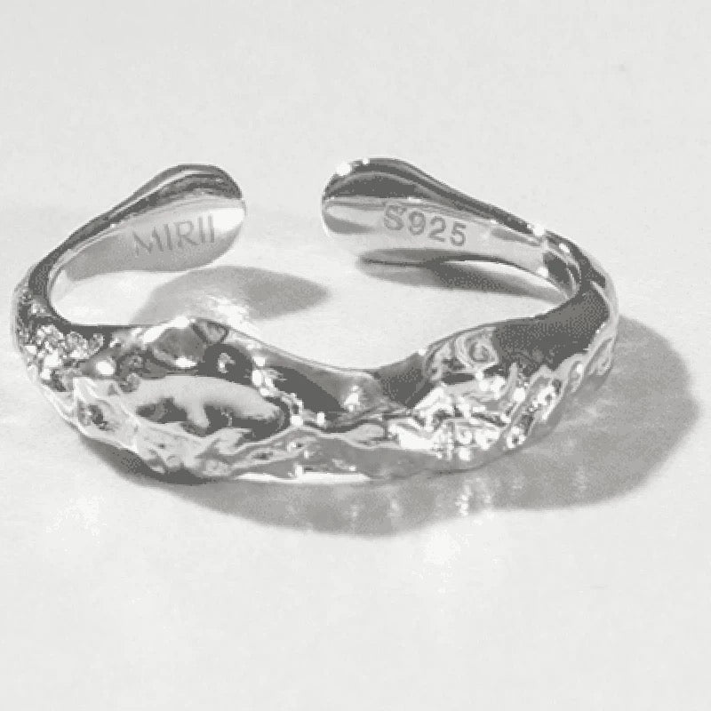 Miowrhyme silver “mountain view” ring
