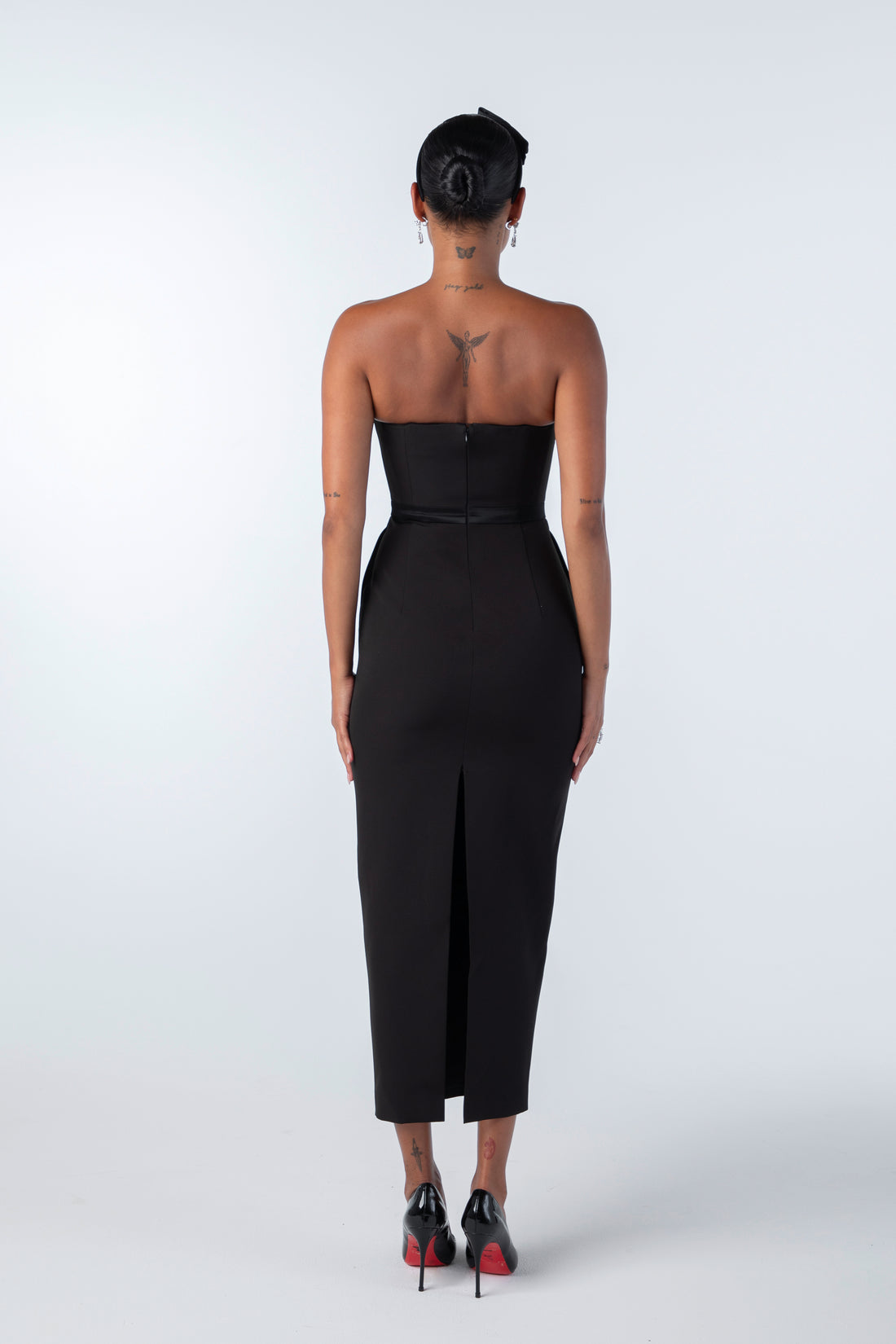 Nana Jacqueline Demi Bow Dress (Black)
