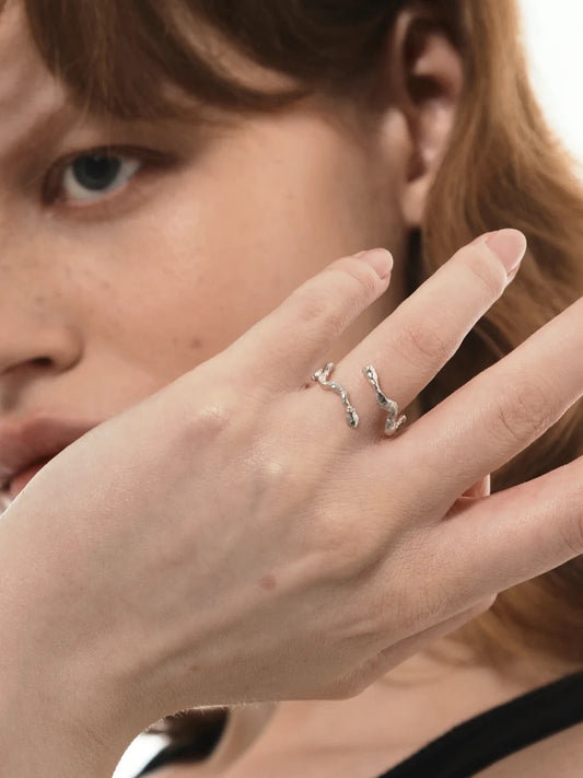 Miowrhyme silver ring