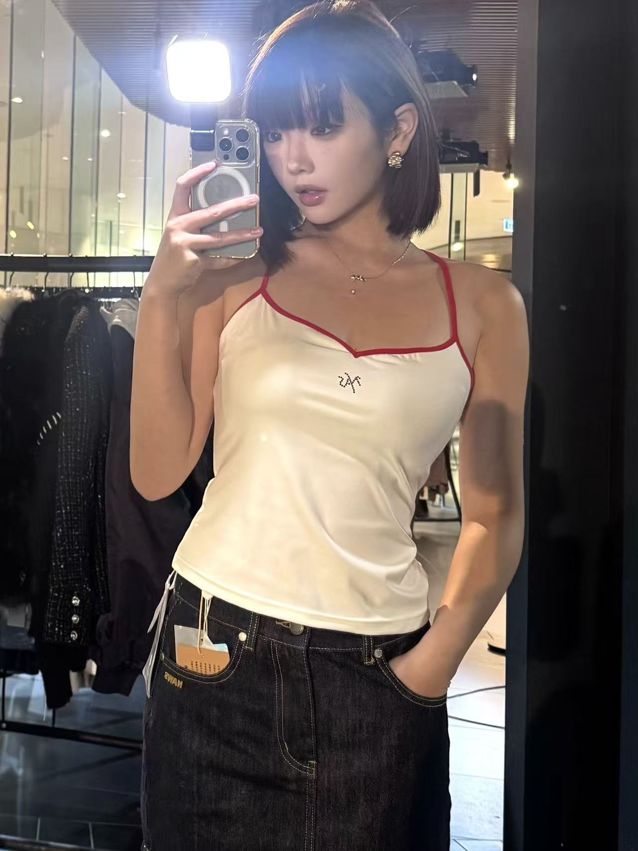 NAWS original blue denim skirt