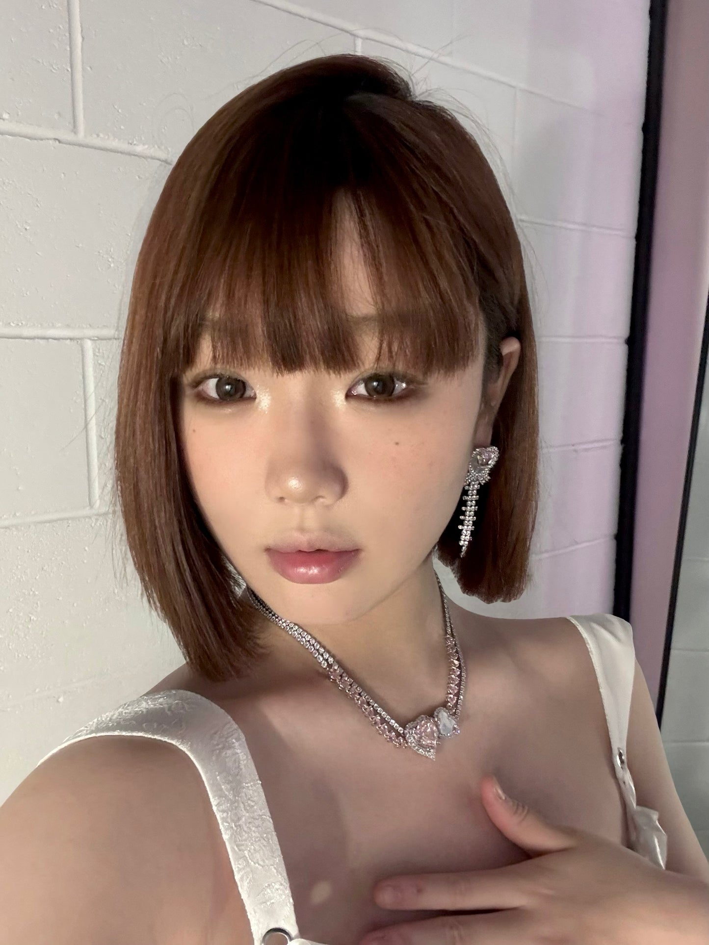 Poem pink lover necklace