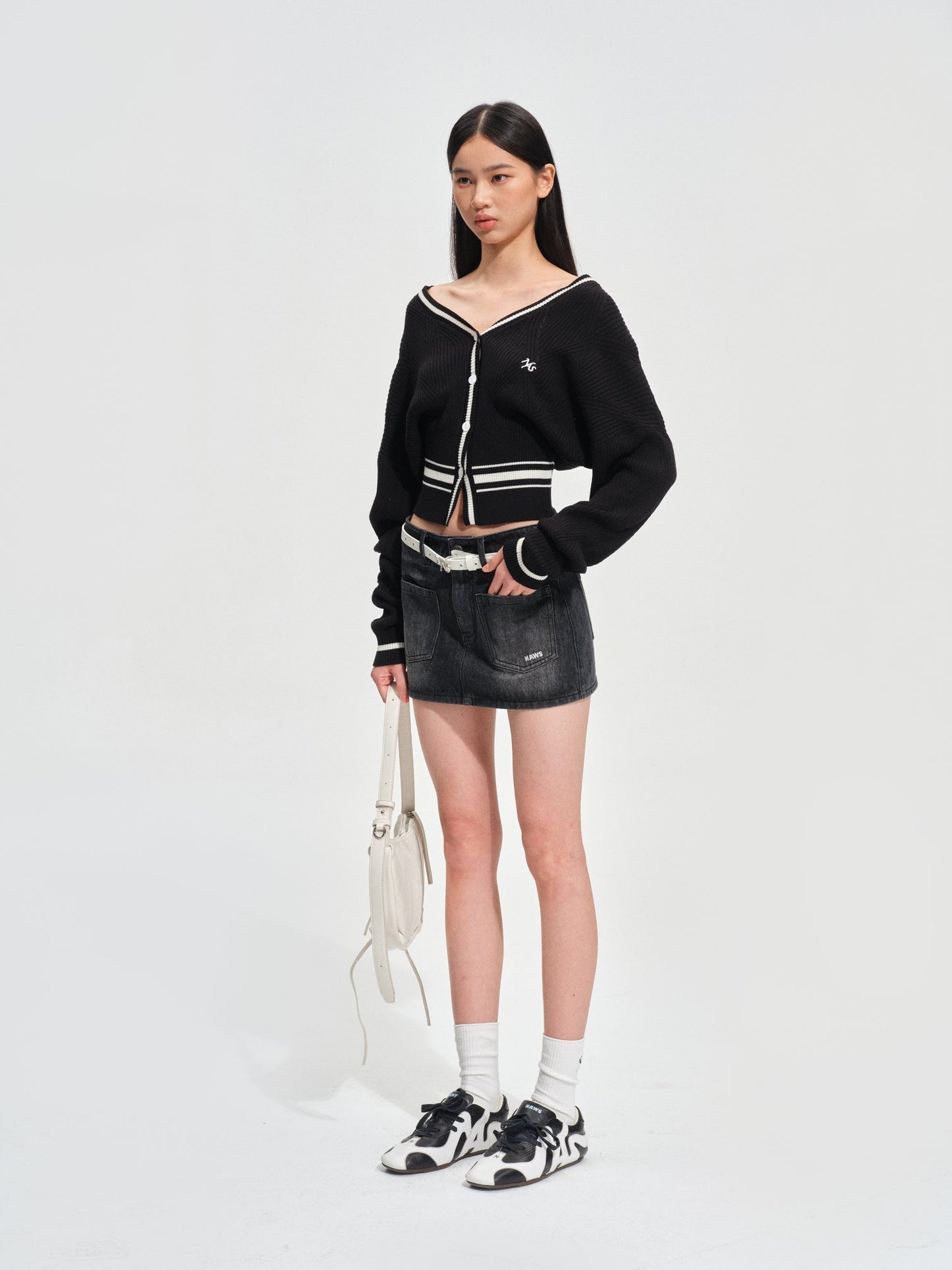 NAWS LACQUER BLACK NEWPORT RESORT KNITWEAR
