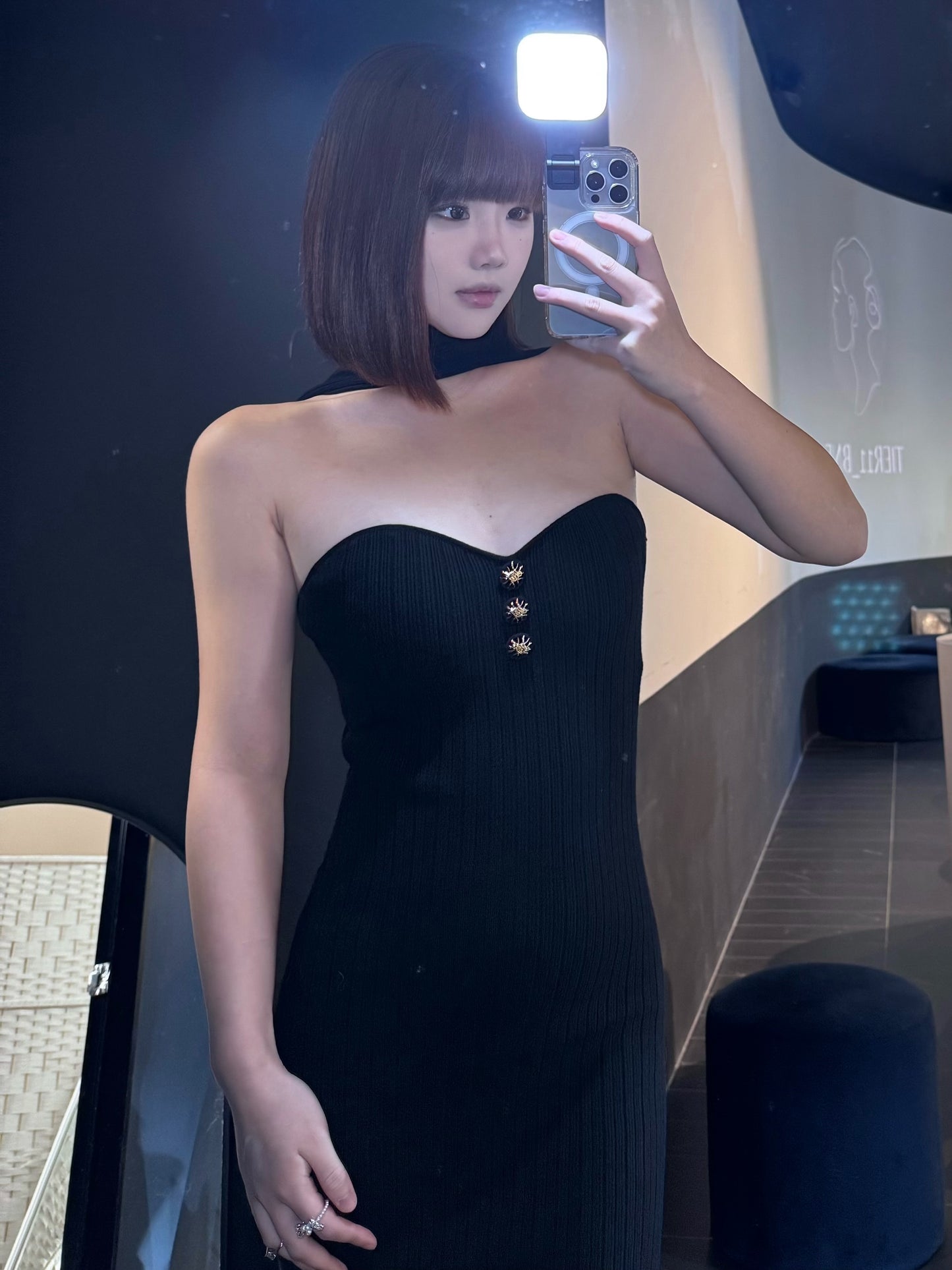 Nana Jacqueline Estelle Knit Dress (Black)