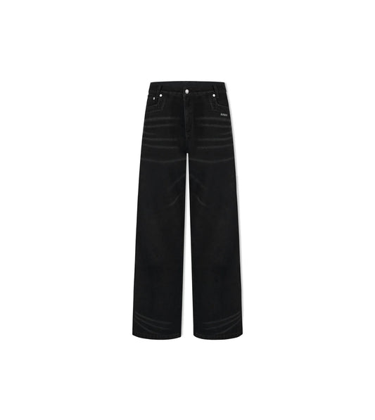 NAWS COW SCRATCH JEANS IN BLACK