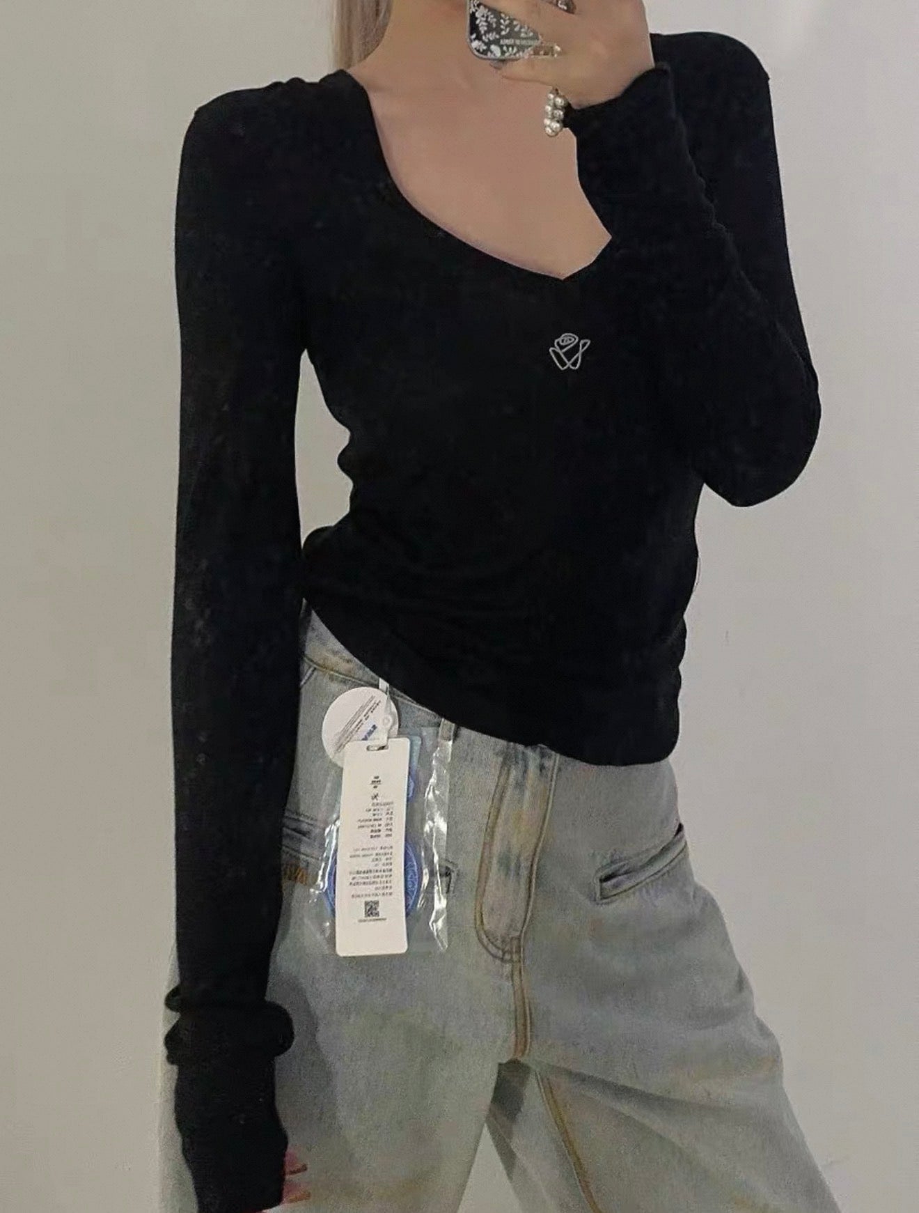 NAWS cloud touch long sleeve top