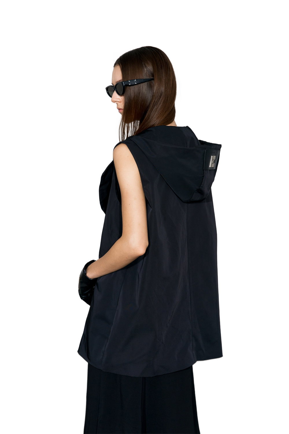 YJ1 HOODED DOUBLE-BREASTED WAISTCOAT