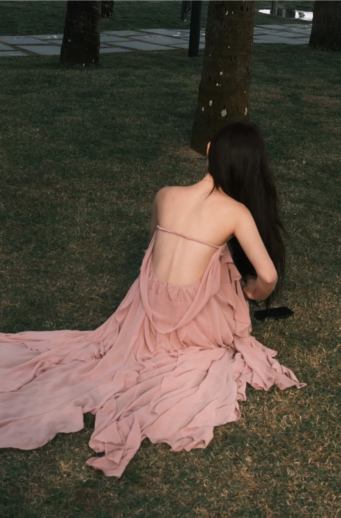 Nana Jacqueline Mariah Dress (Peach)