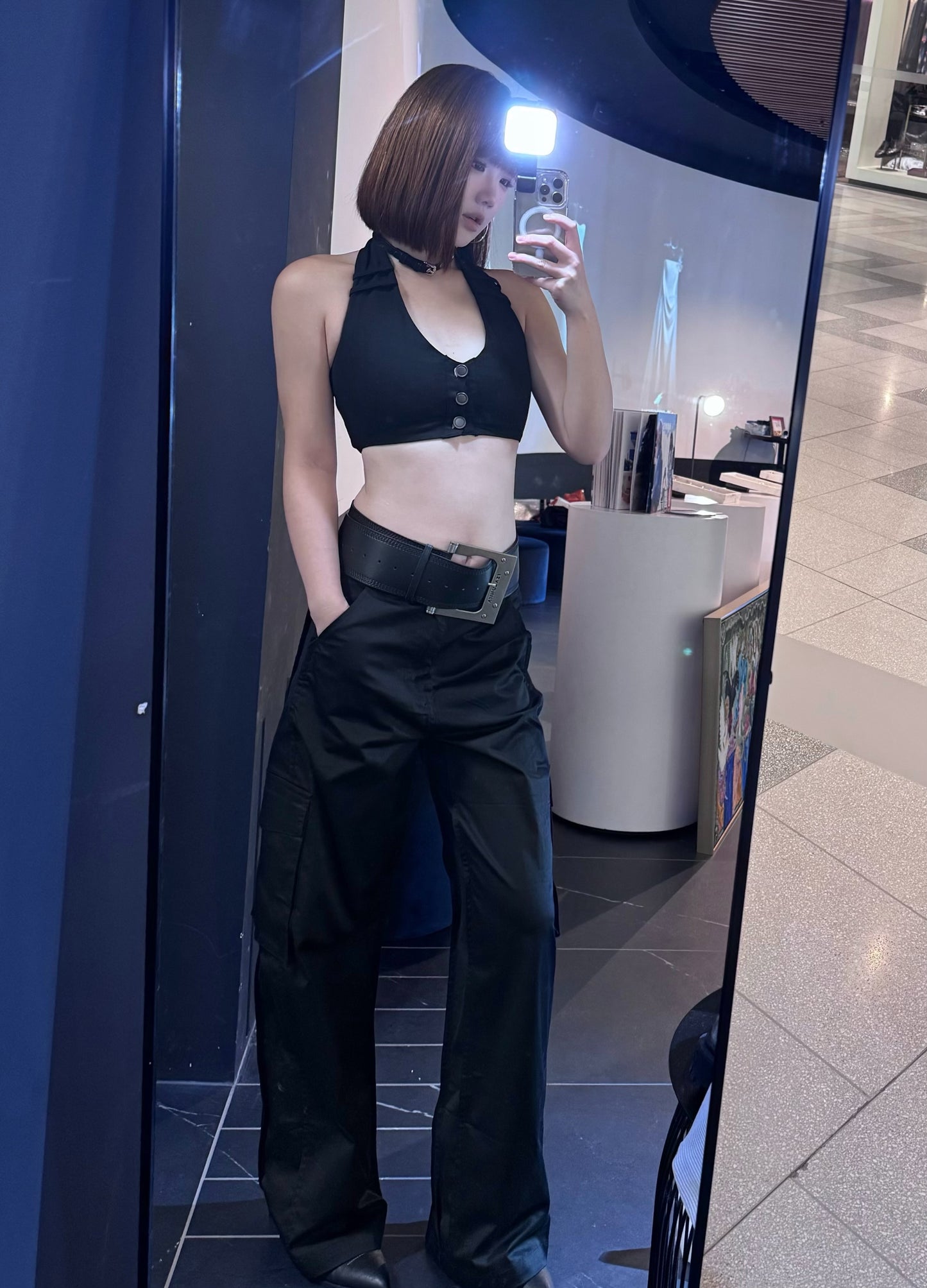 YJ1 IRON LOGO CARGO PANTS
