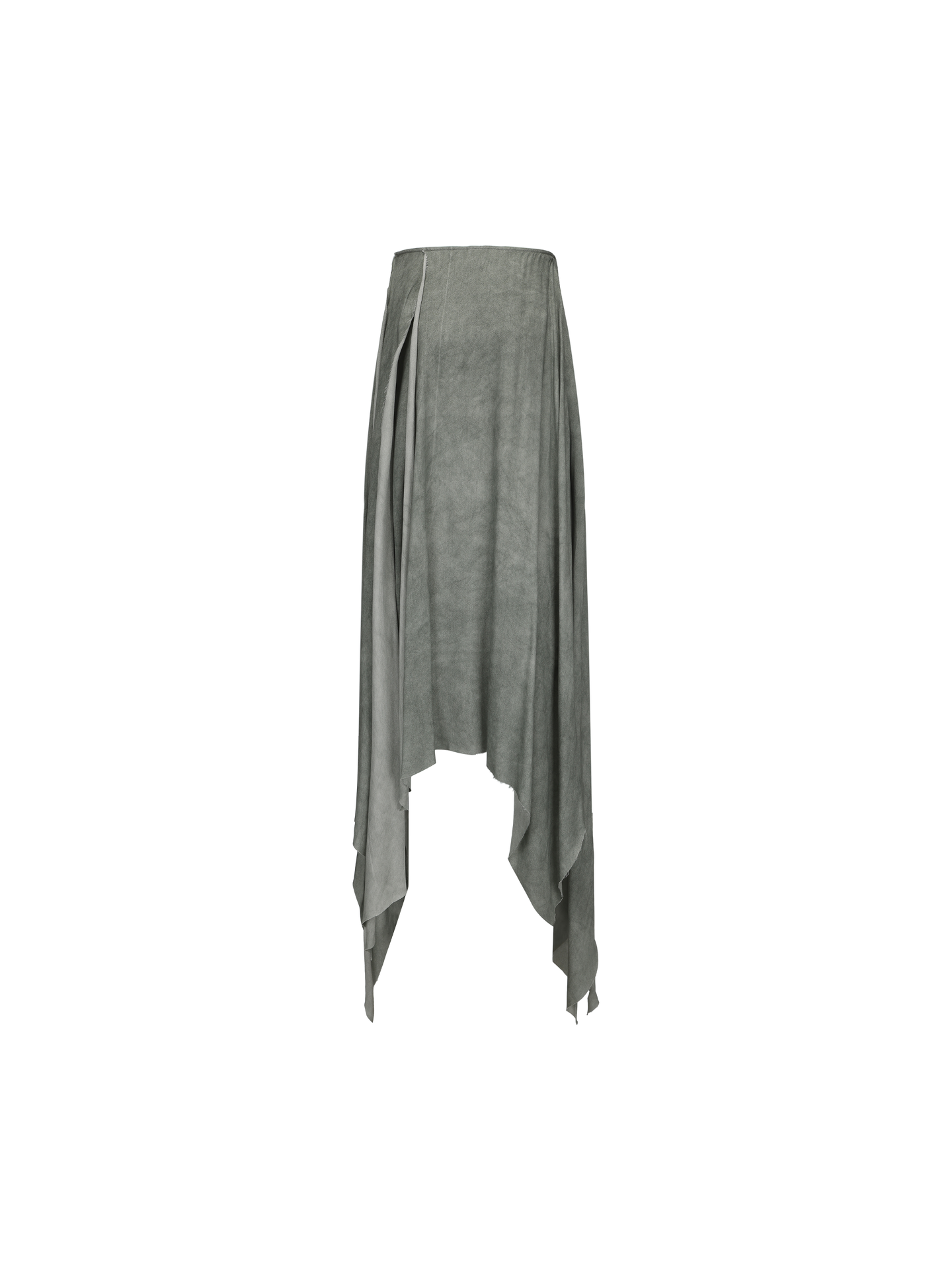 ELYWOOD BLUE-GREEN WIND CHIME TASSEL MIDI SKIRT