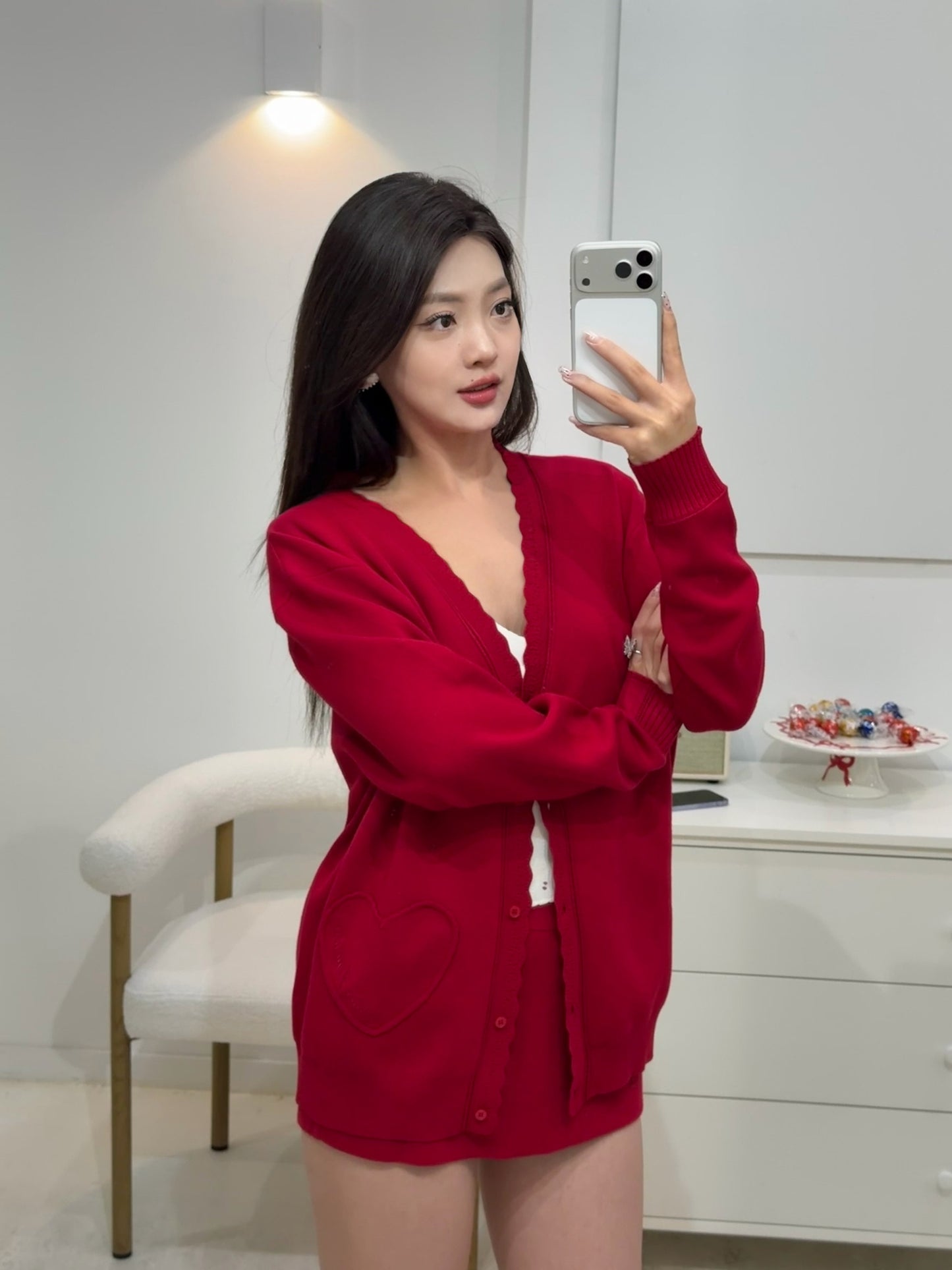 Nana Jacqueline Carrie Cardigan (Red)