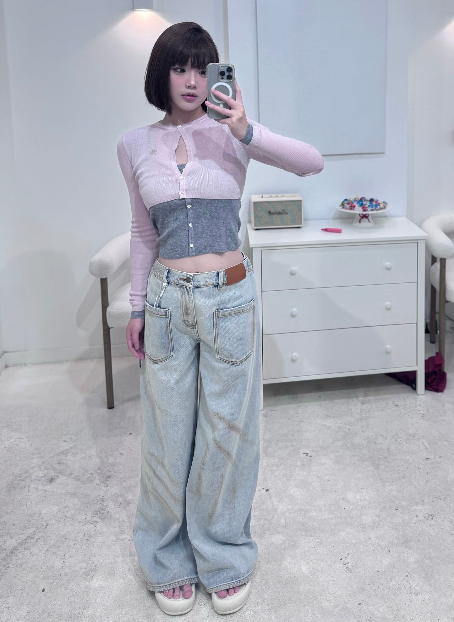 NAWS MISTY PINK CHAMPS KNIT SWEATER