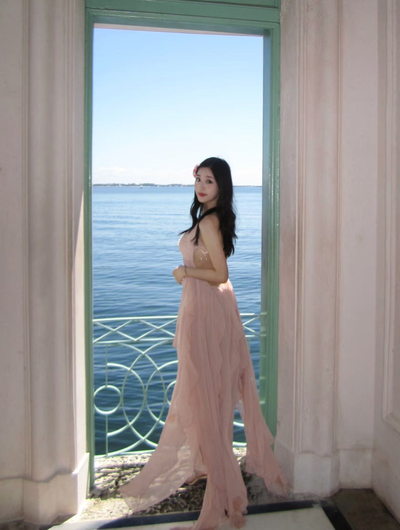 Nana Jacqueline Mariah Dress (Peach)