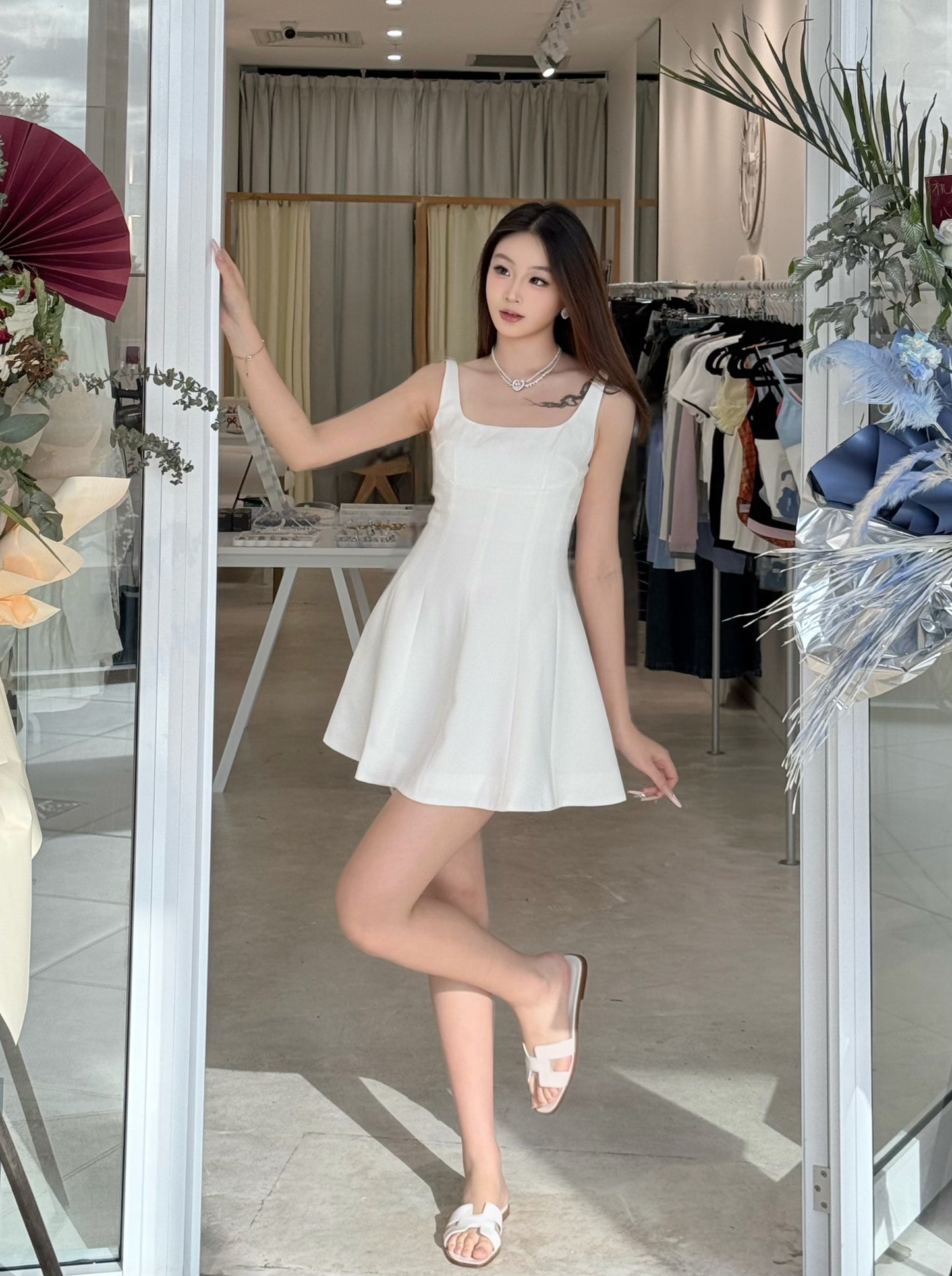 Nana Jacqueline Marianne Dress (White)