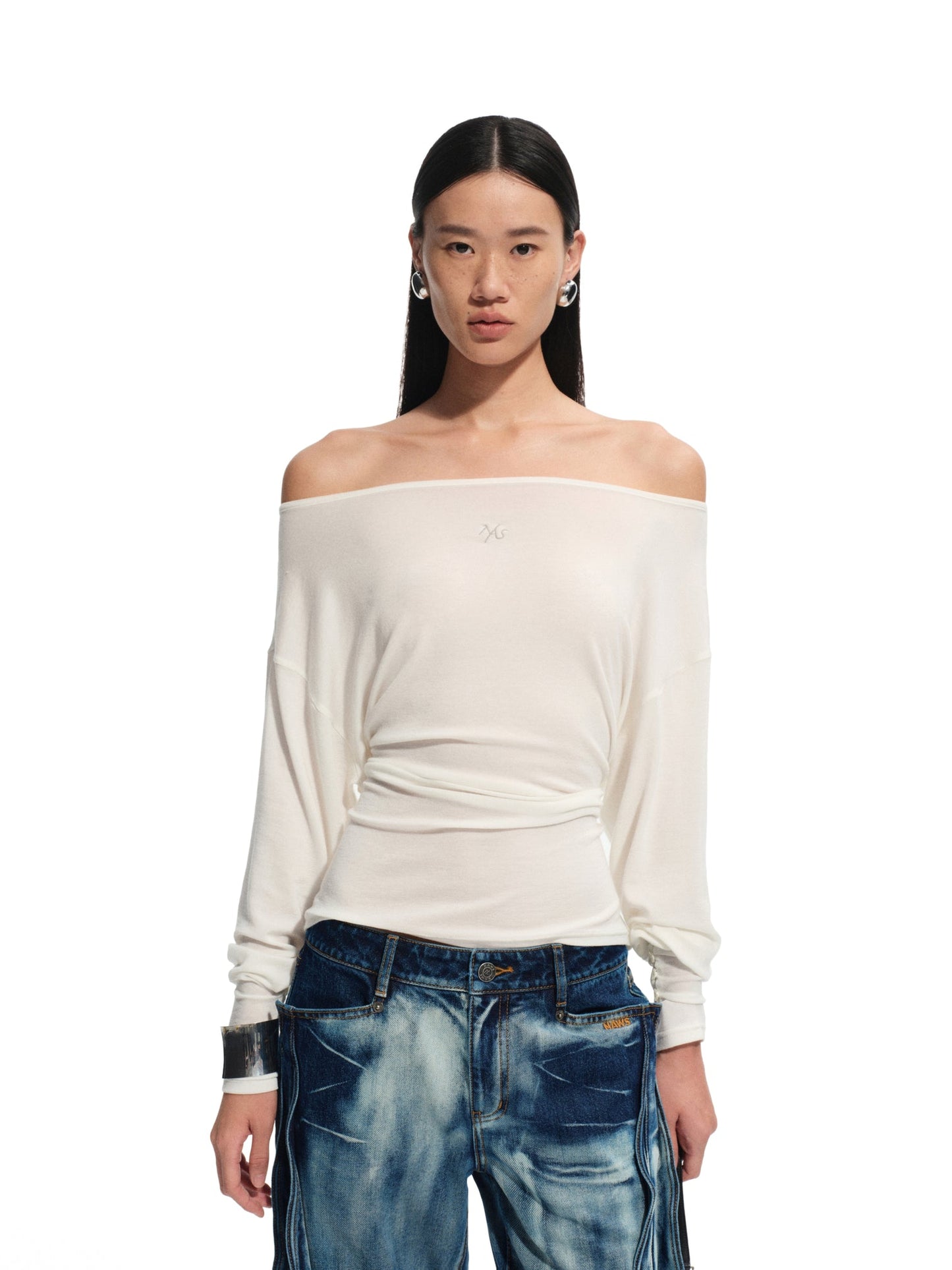 NAWS COCOUNT CREAM LUCERNE LONG SLEEVE TEE