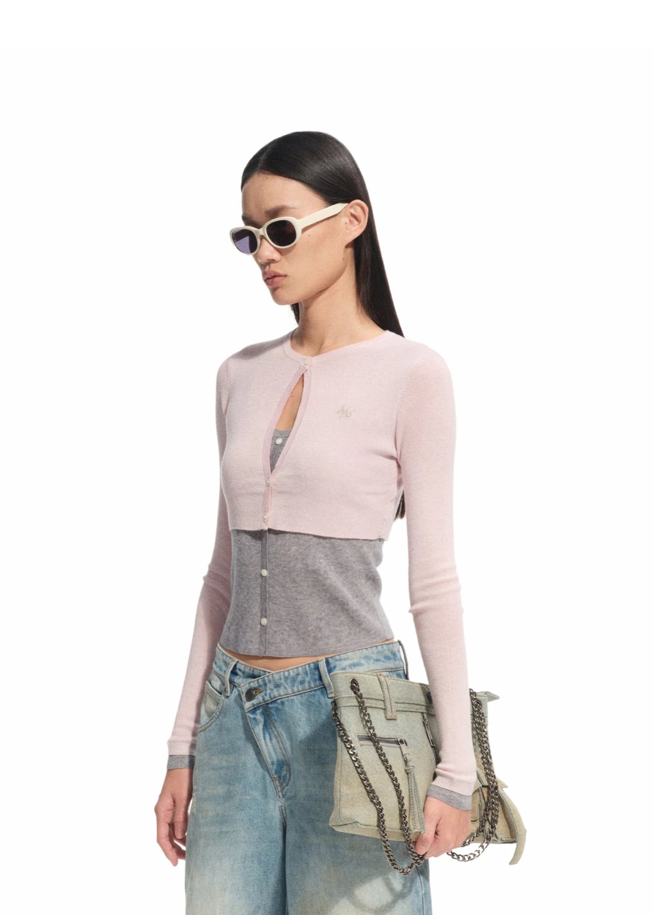 NAWS MISTY PINK CHAMPS KNIT SWEATER
