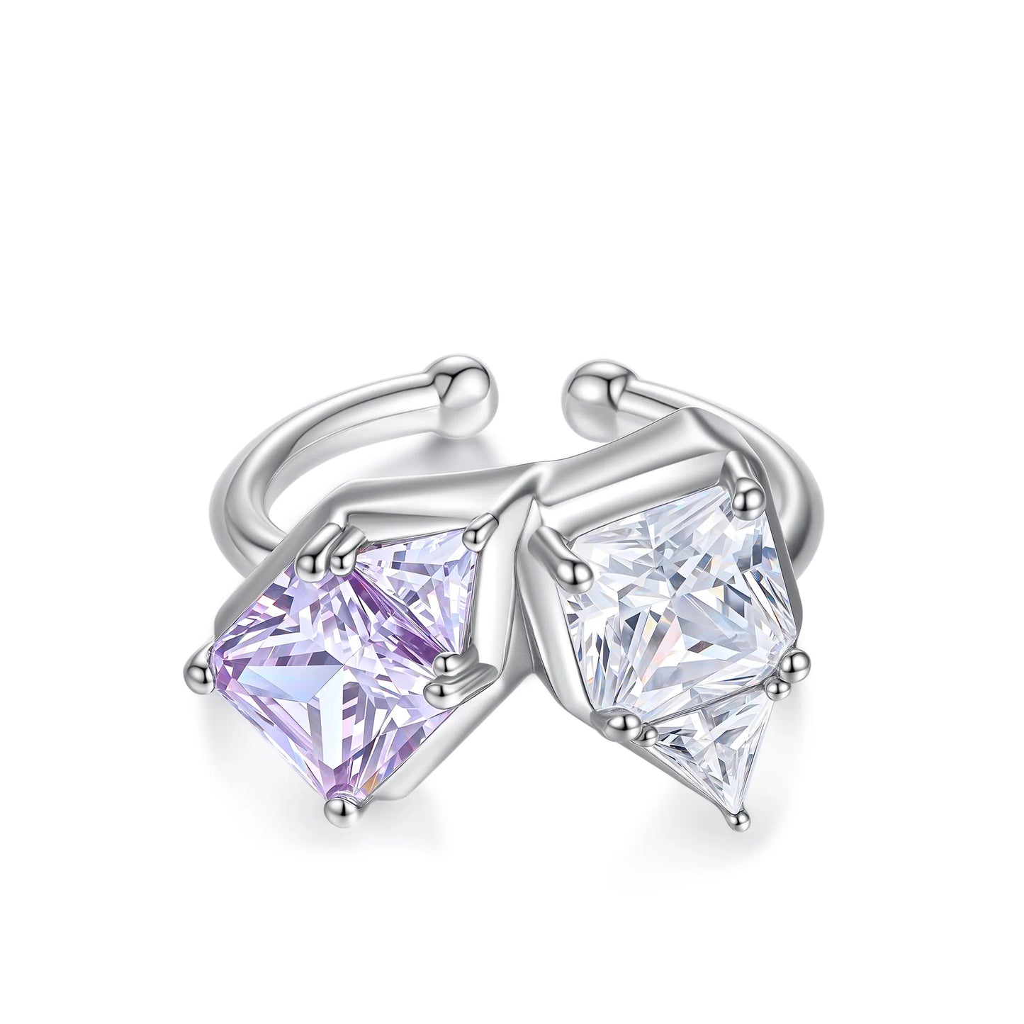 Poem Concord Ring-purple stone