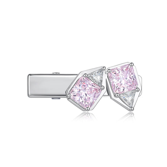 Poem Dream Shield Hair Pin-pink and stone