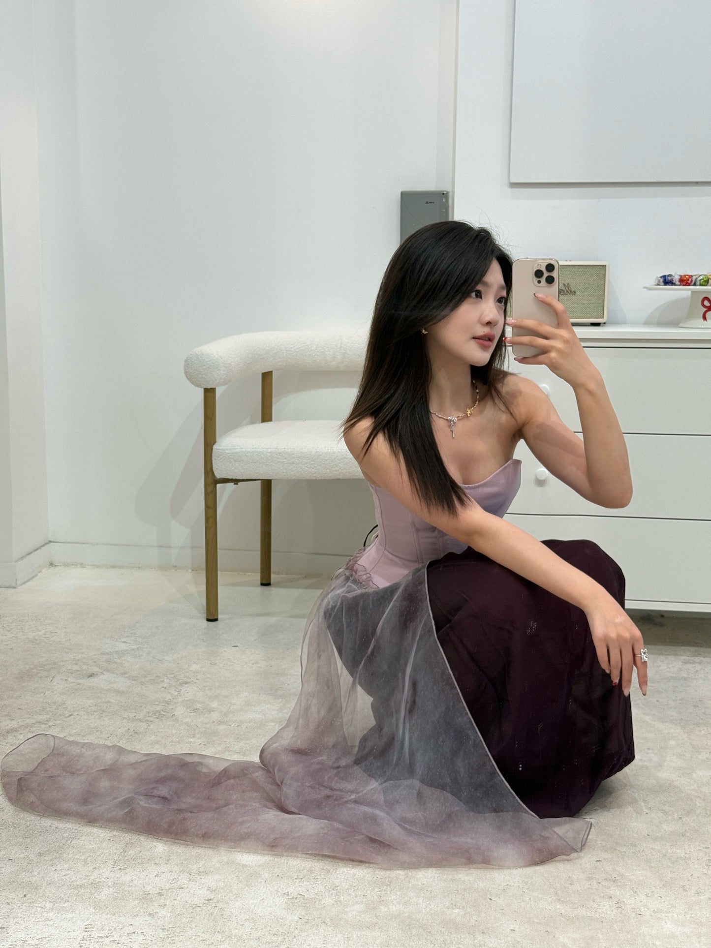 Crow Crew purple corset dress