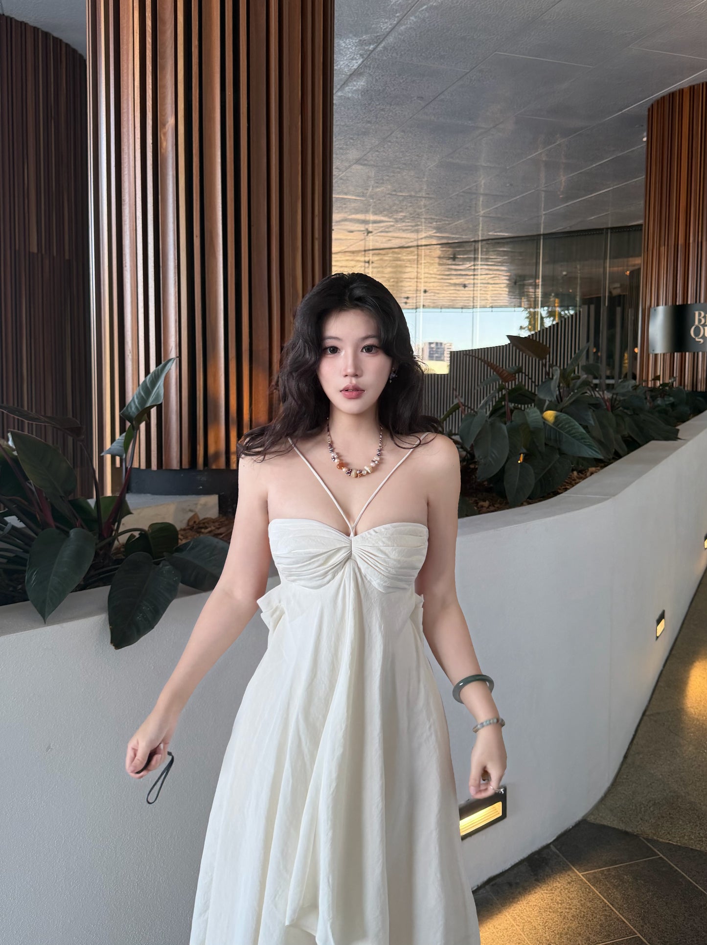 Crow Crew Backless tied maxi dress