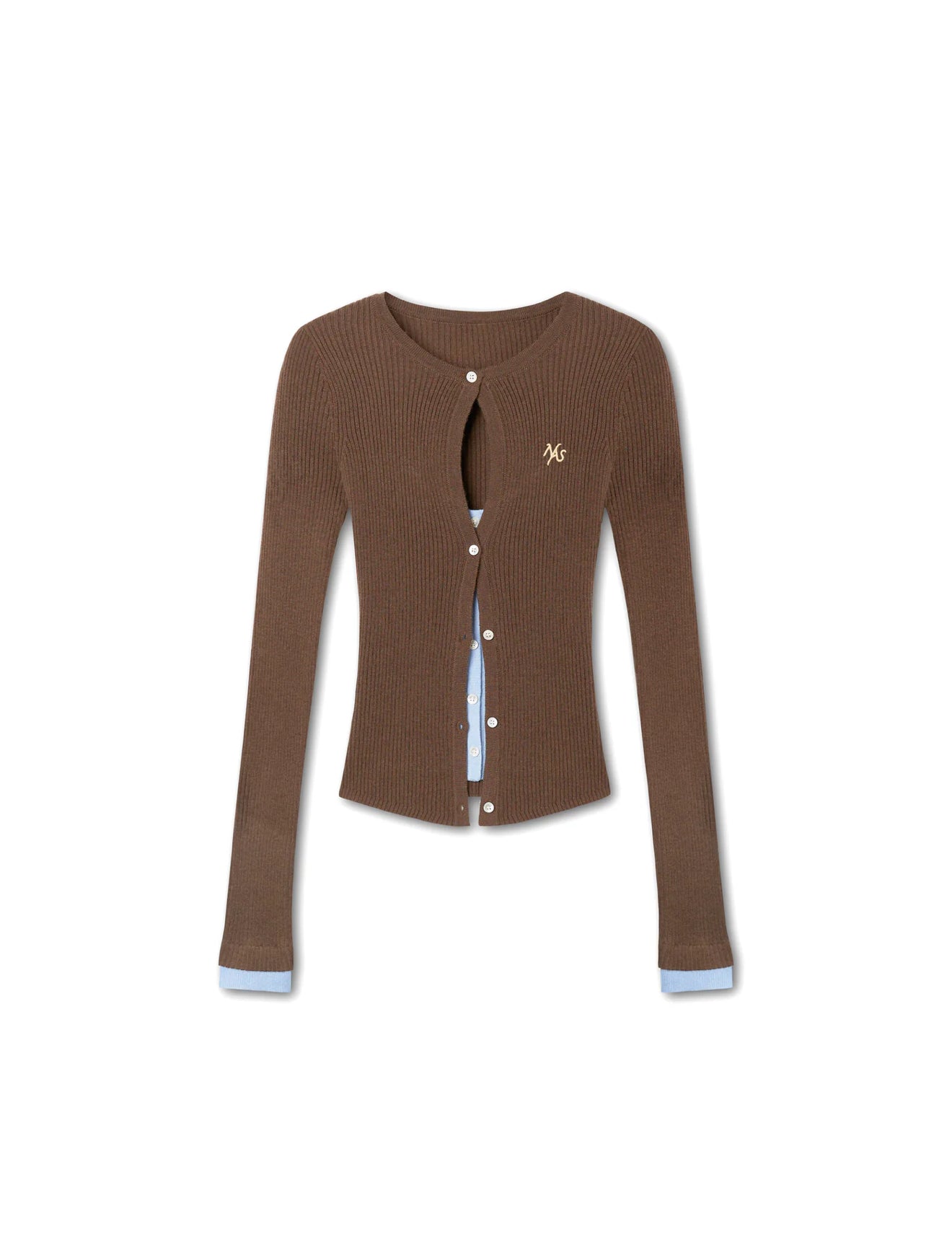 NAWS CHESTNUT BROWN PERTH KNIT TOP