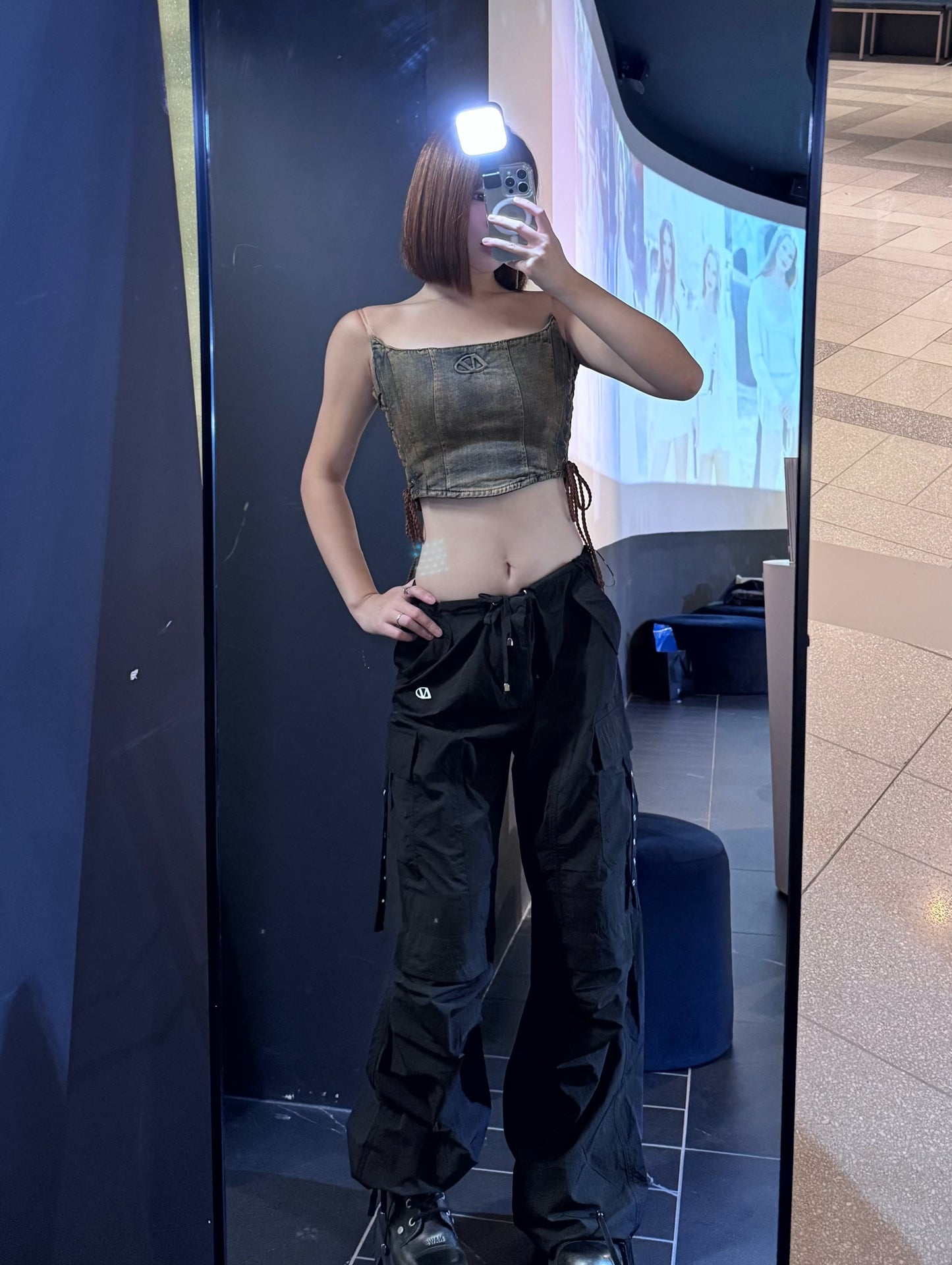 NAWS BLACK CARGO PANTS