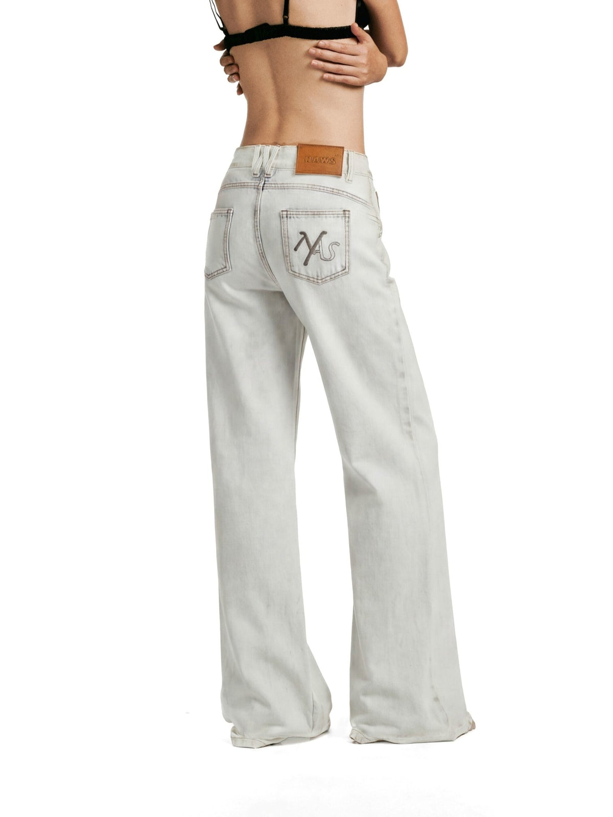 NAWS +5CM BUFFED JEANS ALMOND WHITE