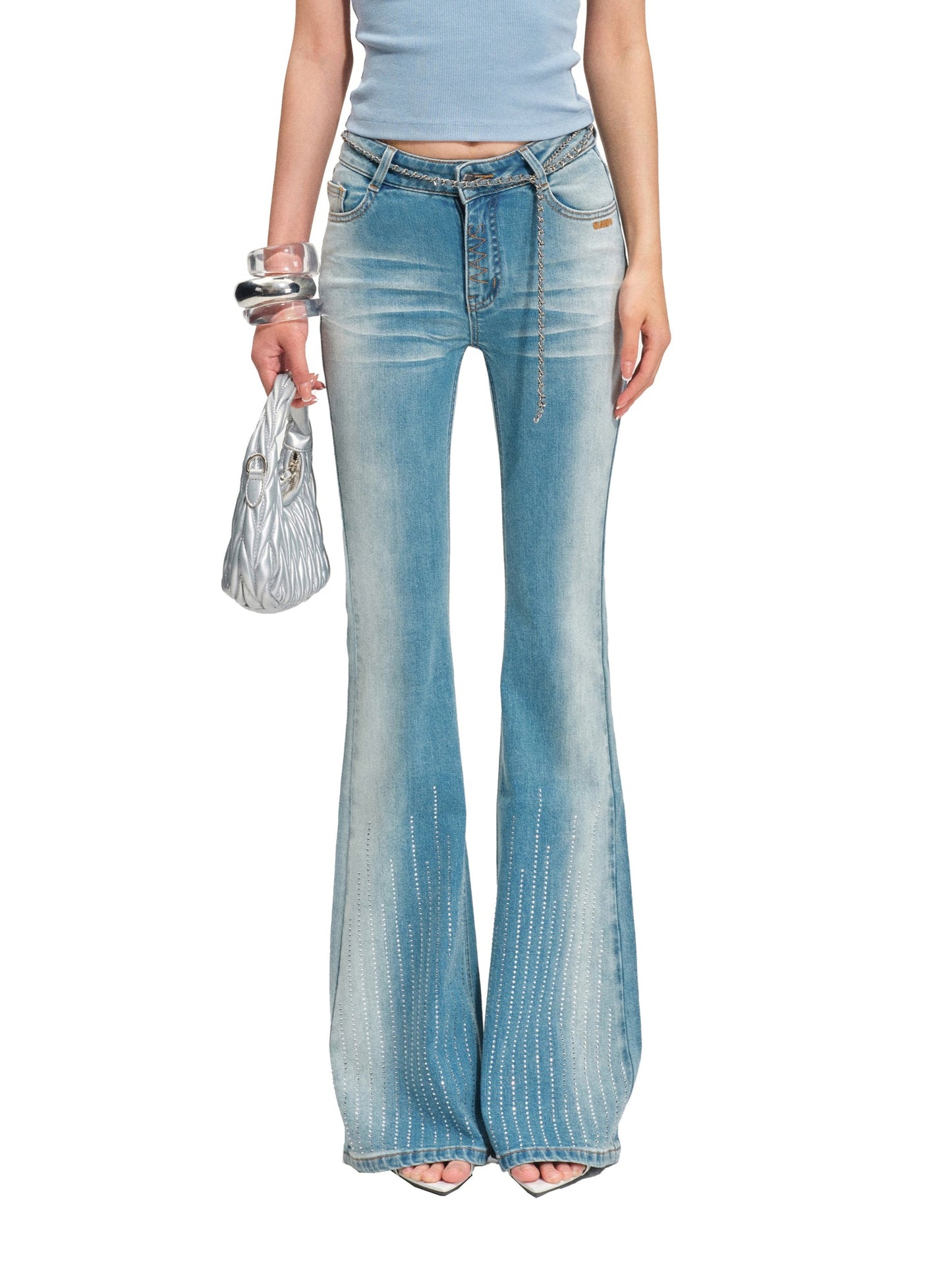NAWS SEQUIN BOOTCUT JEANS