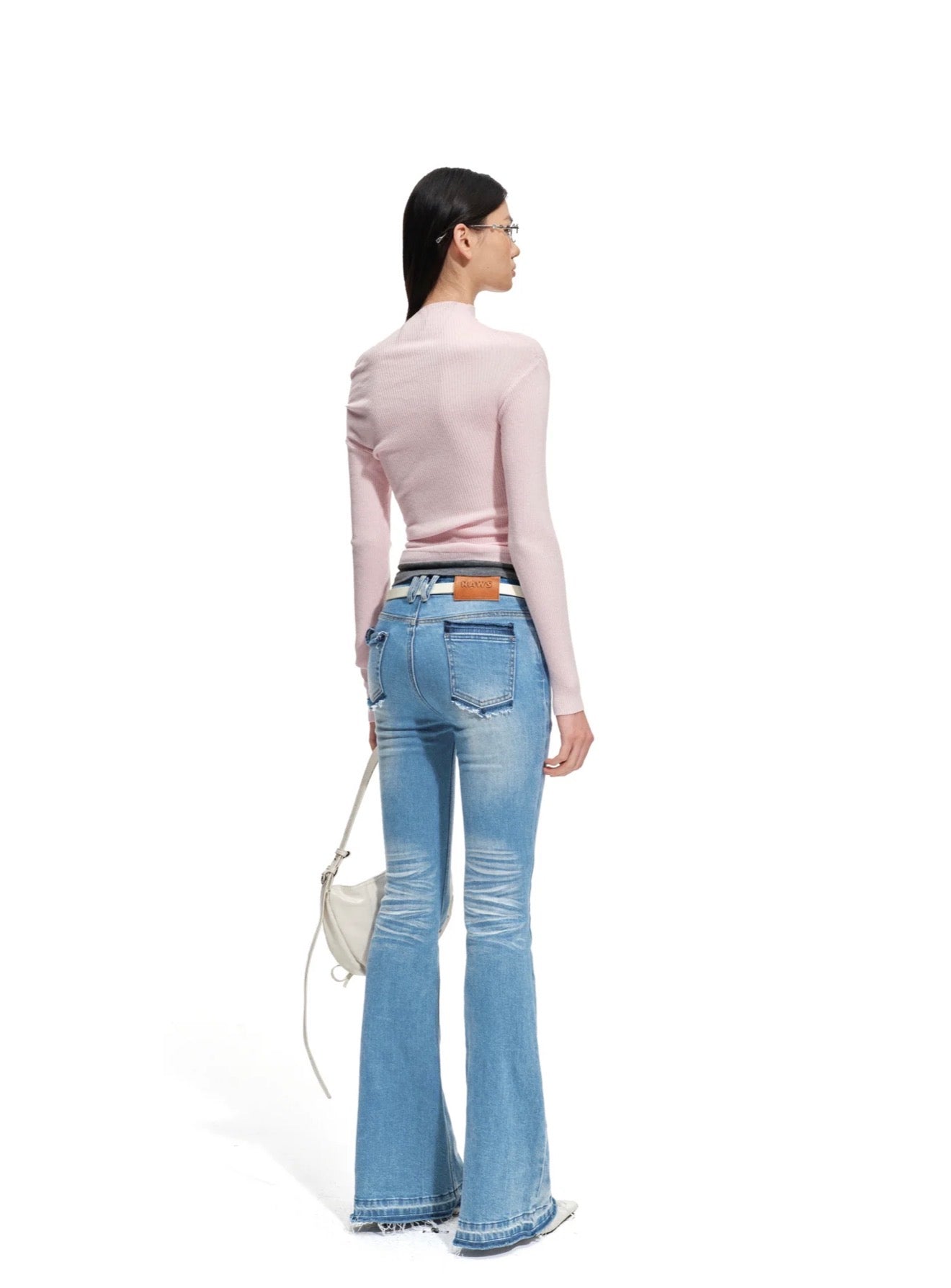 NAWS GRAY MIST PINK NEVA KNITWEAR