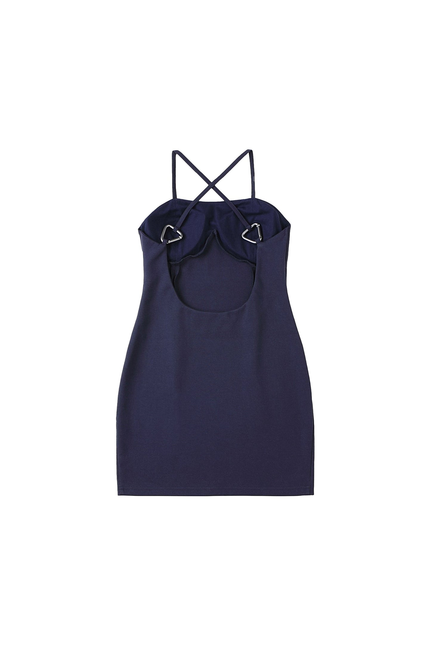 YJ1 CROSS-BACK DRESS IN BLUE