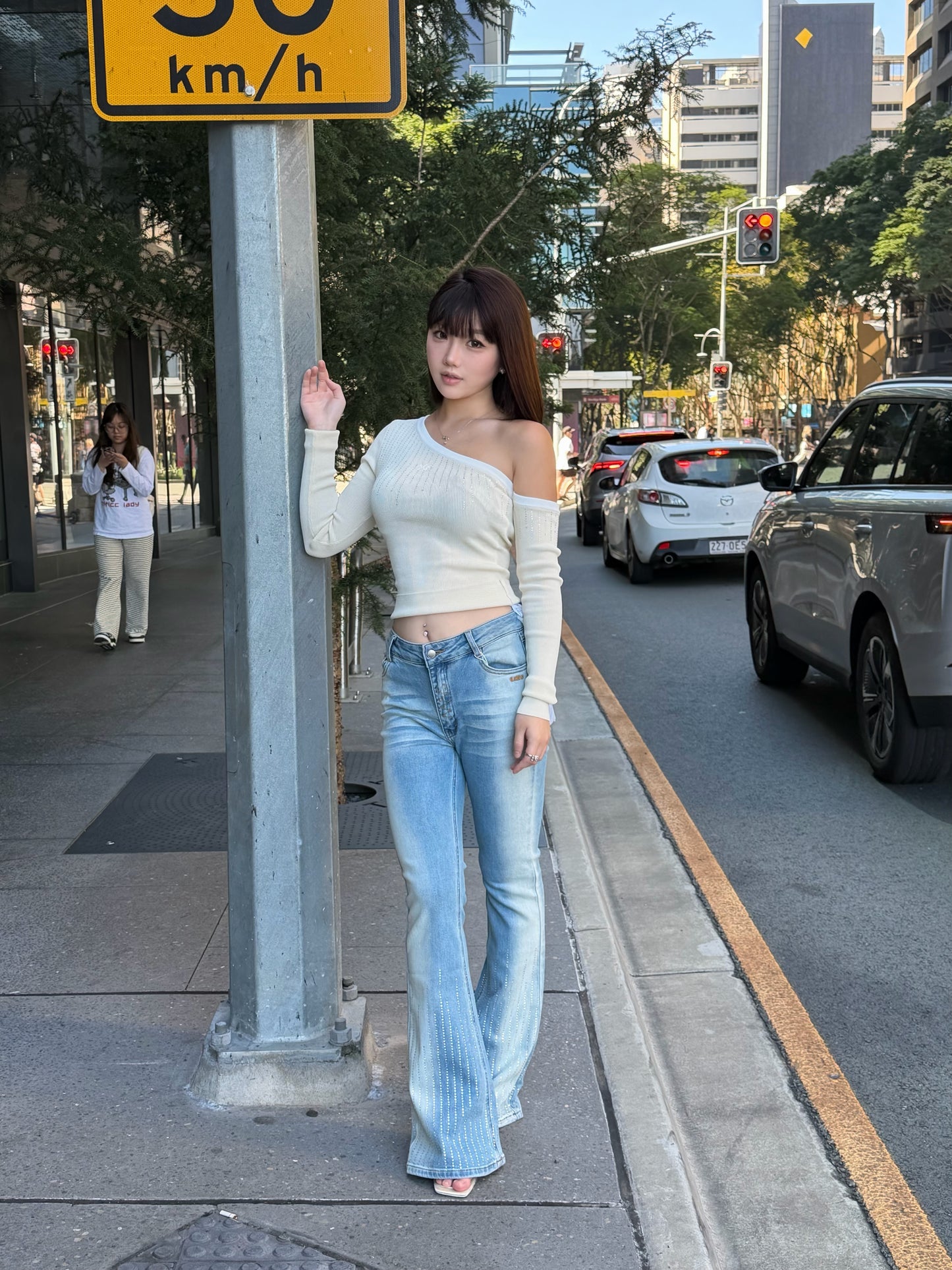 NAWS SEQUIN BOOTCUT JEANS