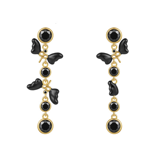 Poem NoirElf Tassel Earrings