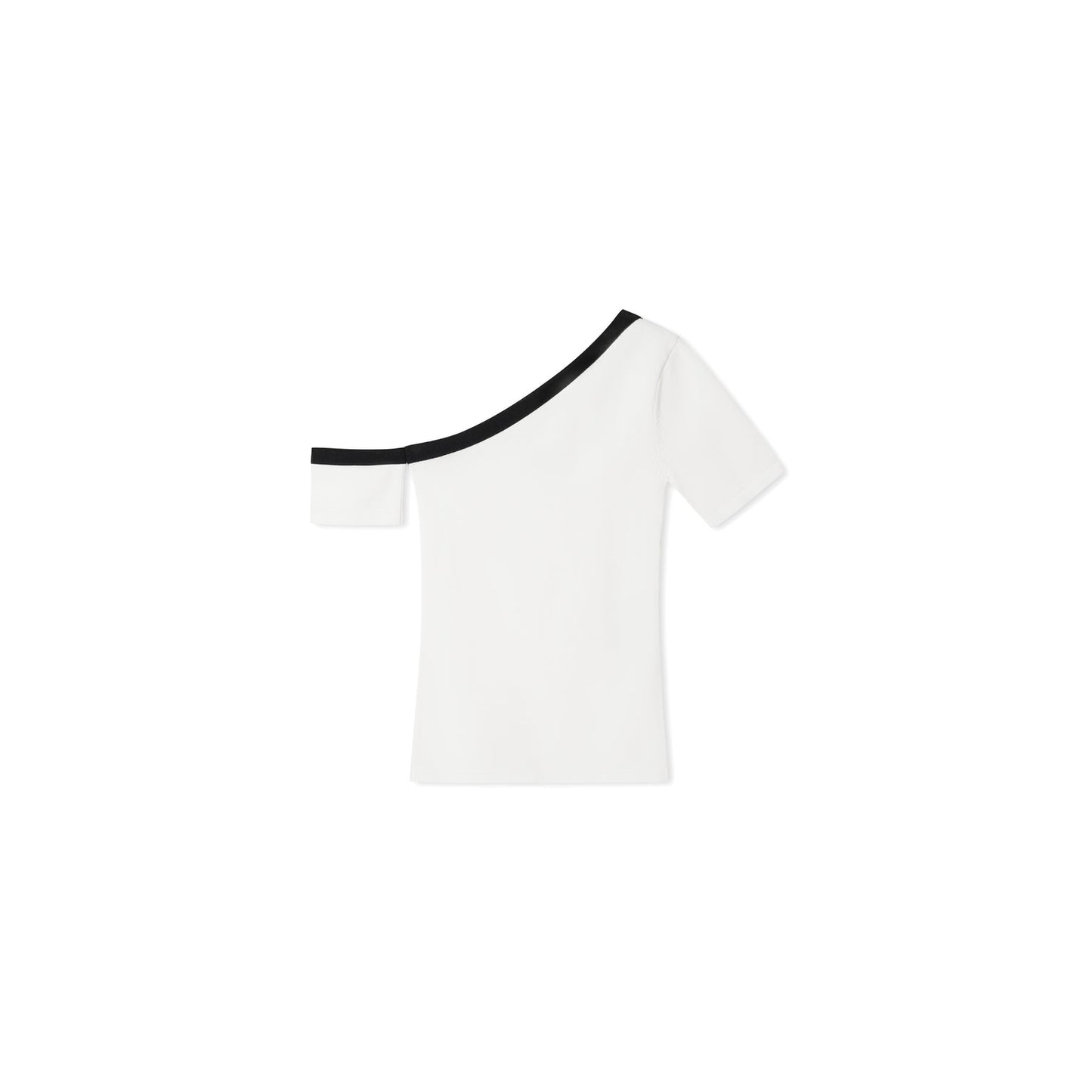 NAWS GARDENIA WHITE SCULPTURAL GRAPHIC TEE