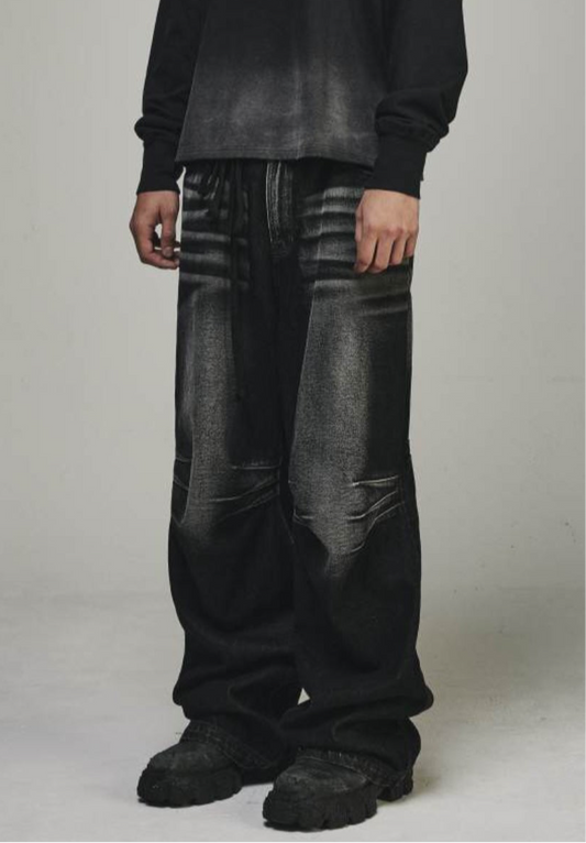 BLR black washed denim pants