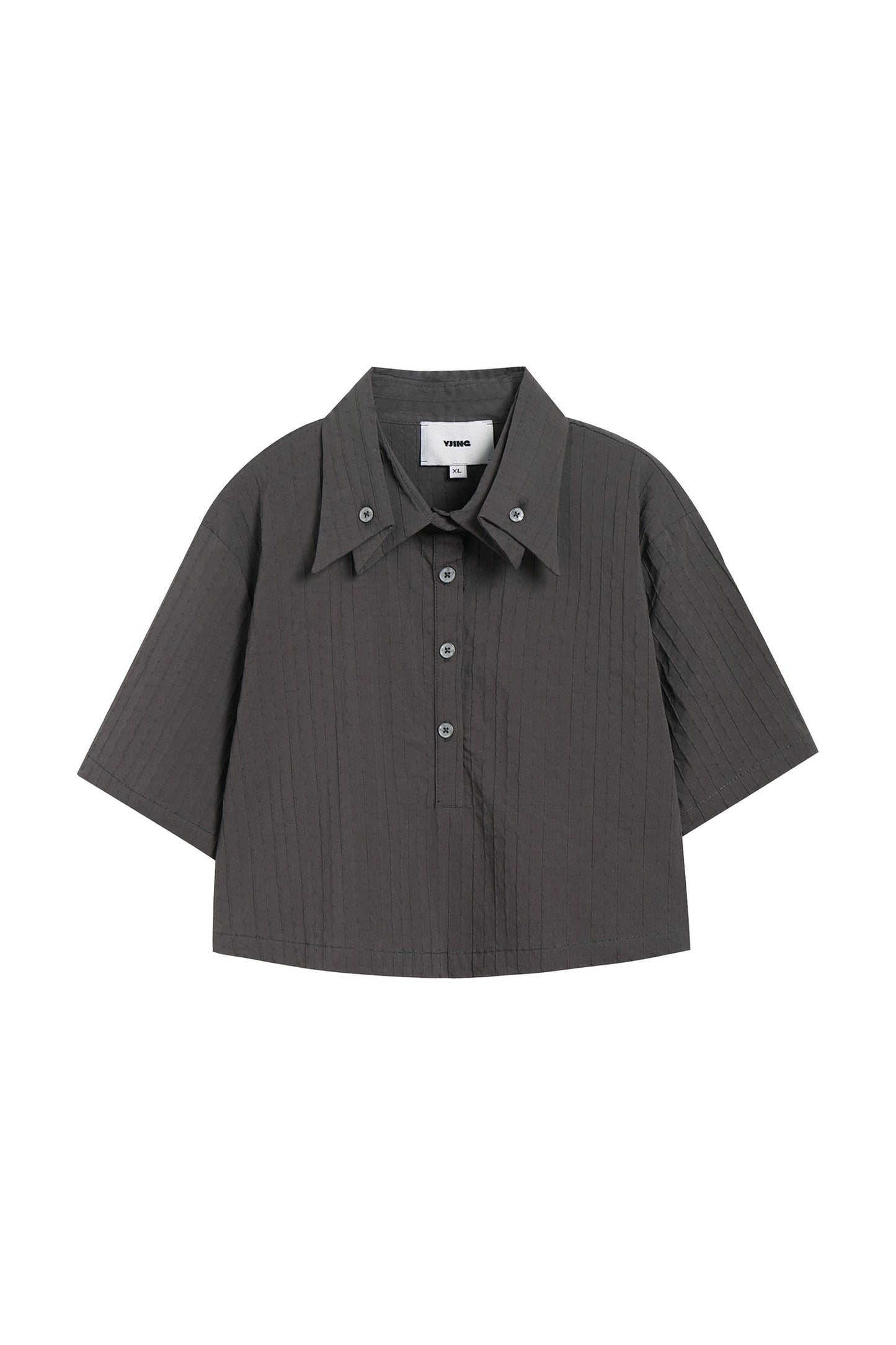 Yj1 CROPPED SHIRT IN GRAY
